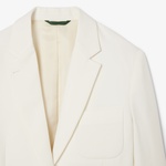 Lacoste Kadın Relaxed Fit Krem Blazer