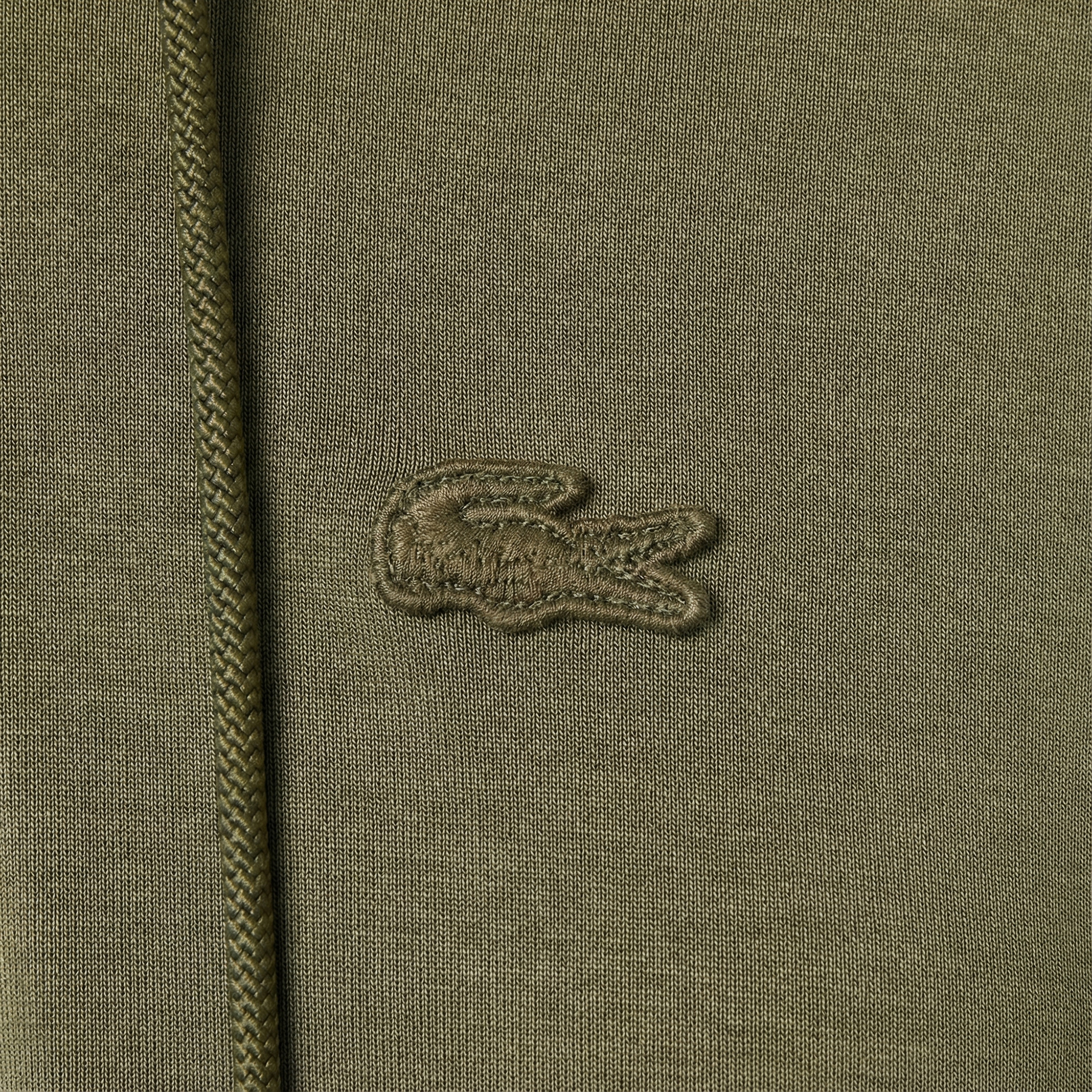 Lacoste Kadın Relaxed Fit Kapüşonlu Haki Sweatshirt