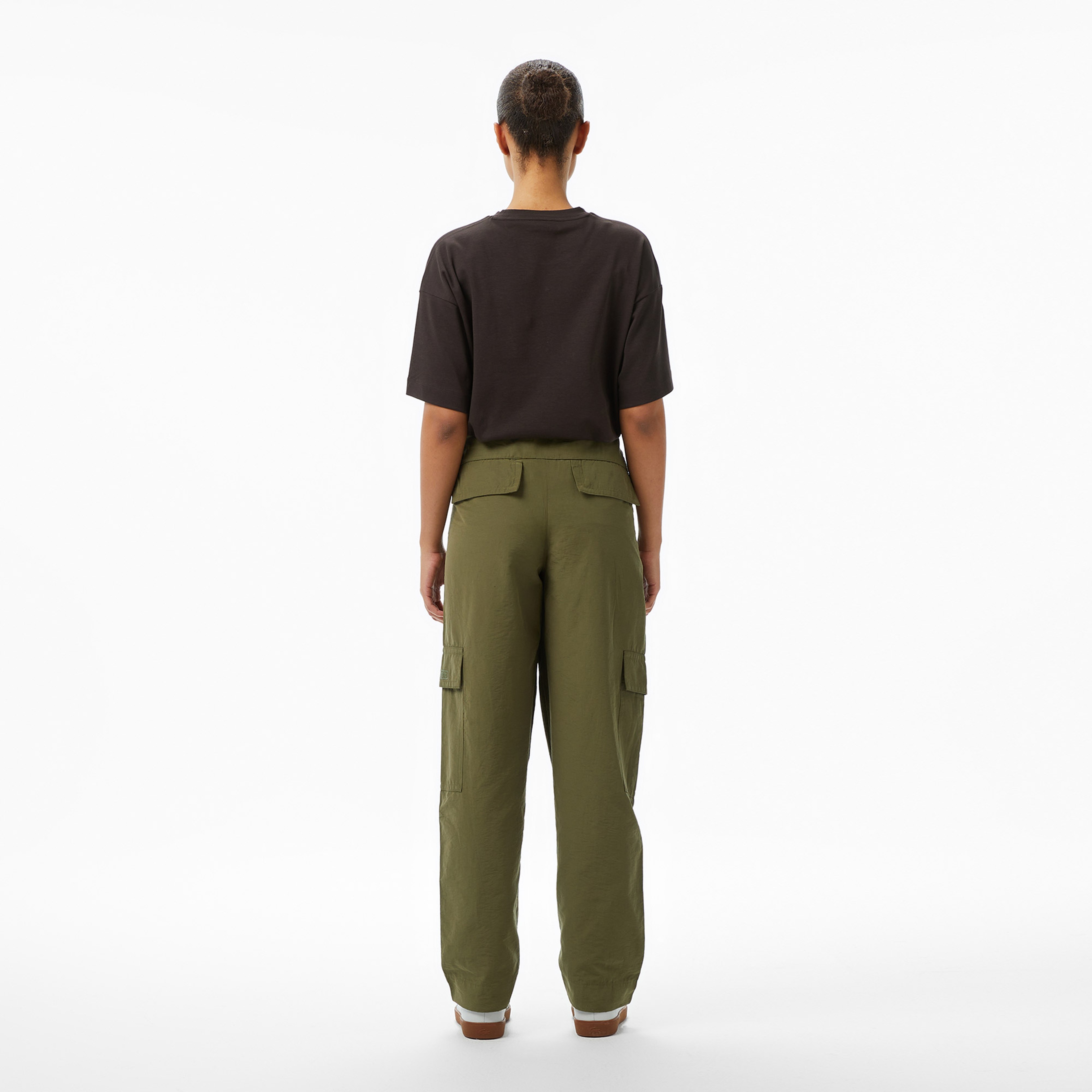 Kadın Oversize Fit Haki Pantolon