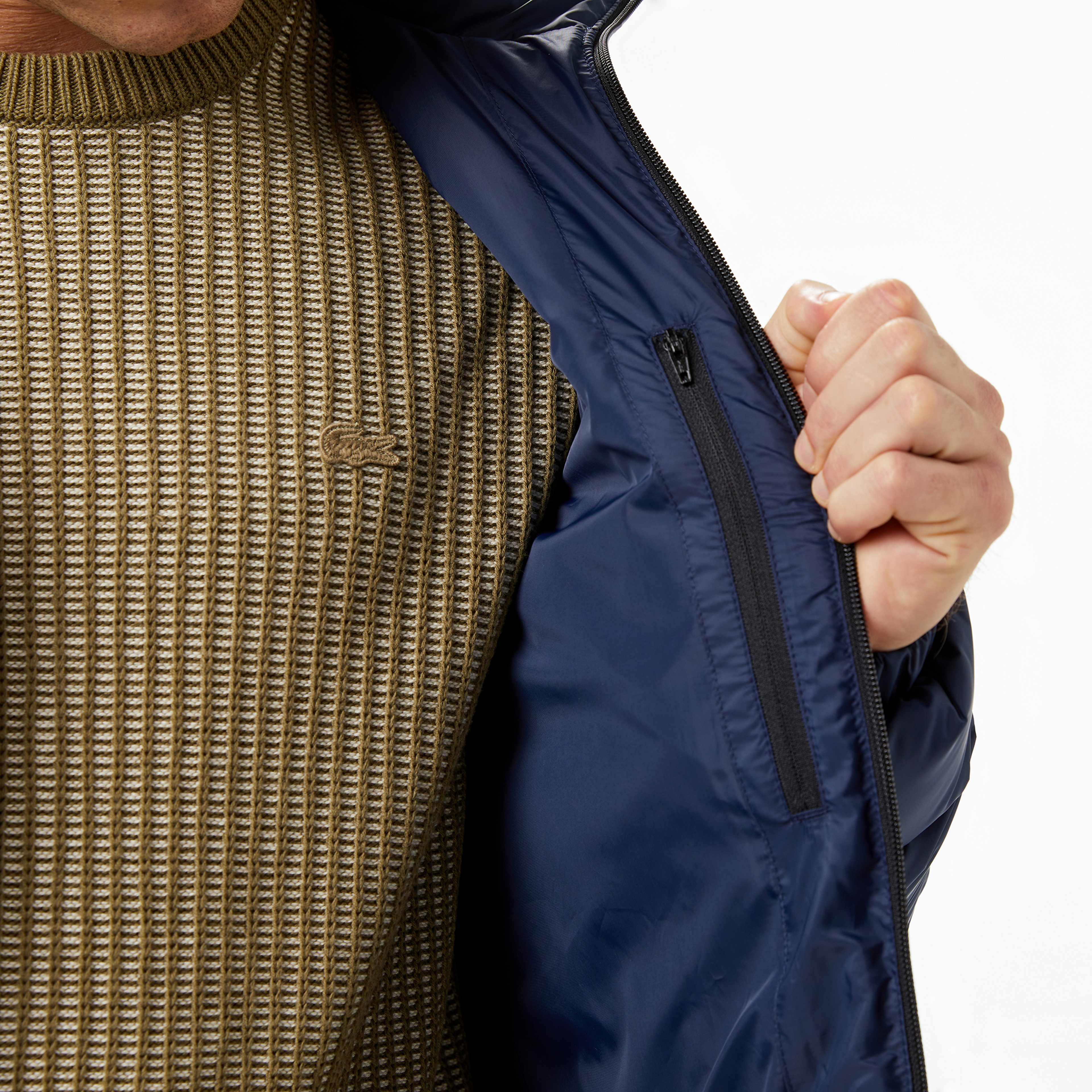 Lacoste Erkek Regular Fit Lacivert Mont