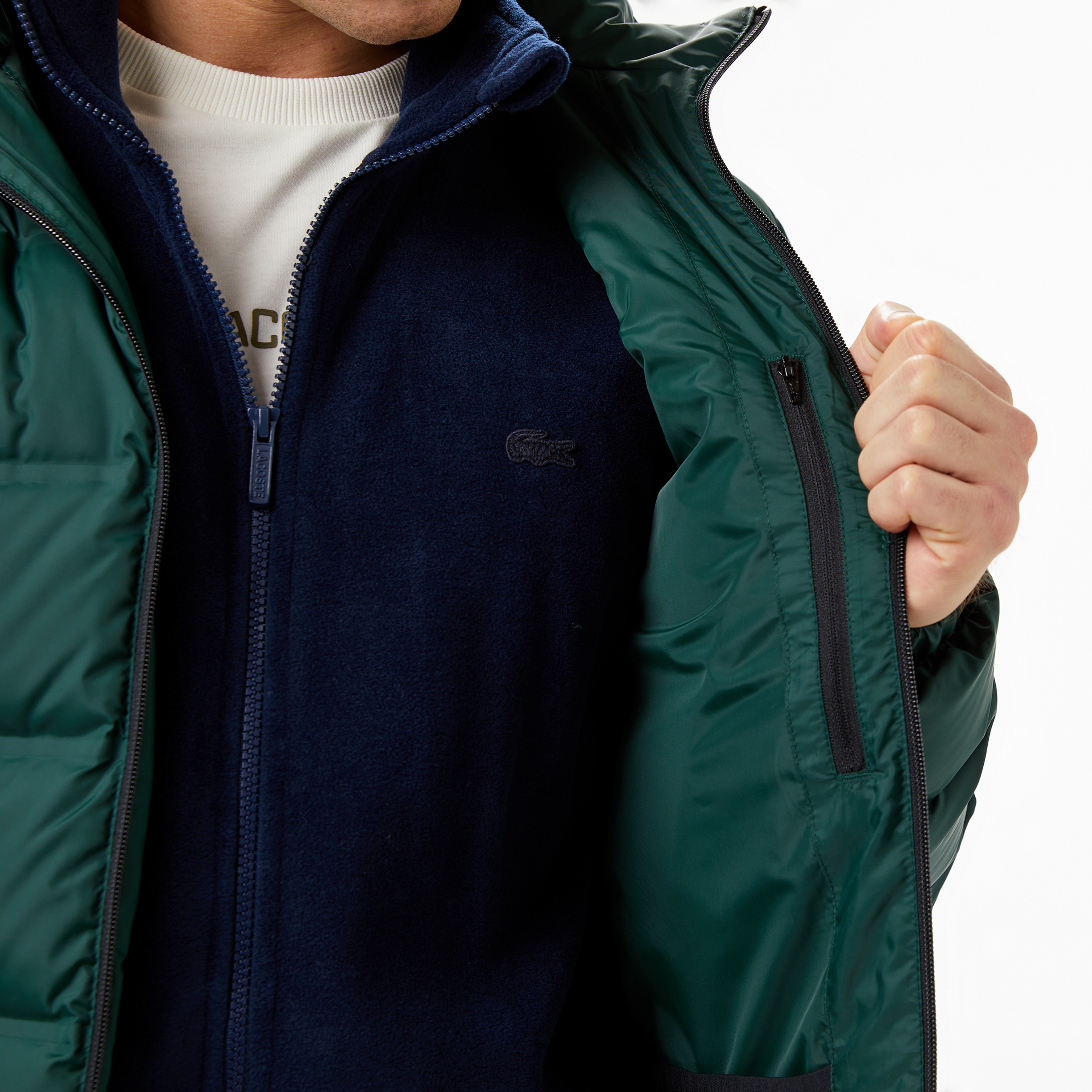 Lacoste Erkek Regular Fit Koyu Yeşil Mont