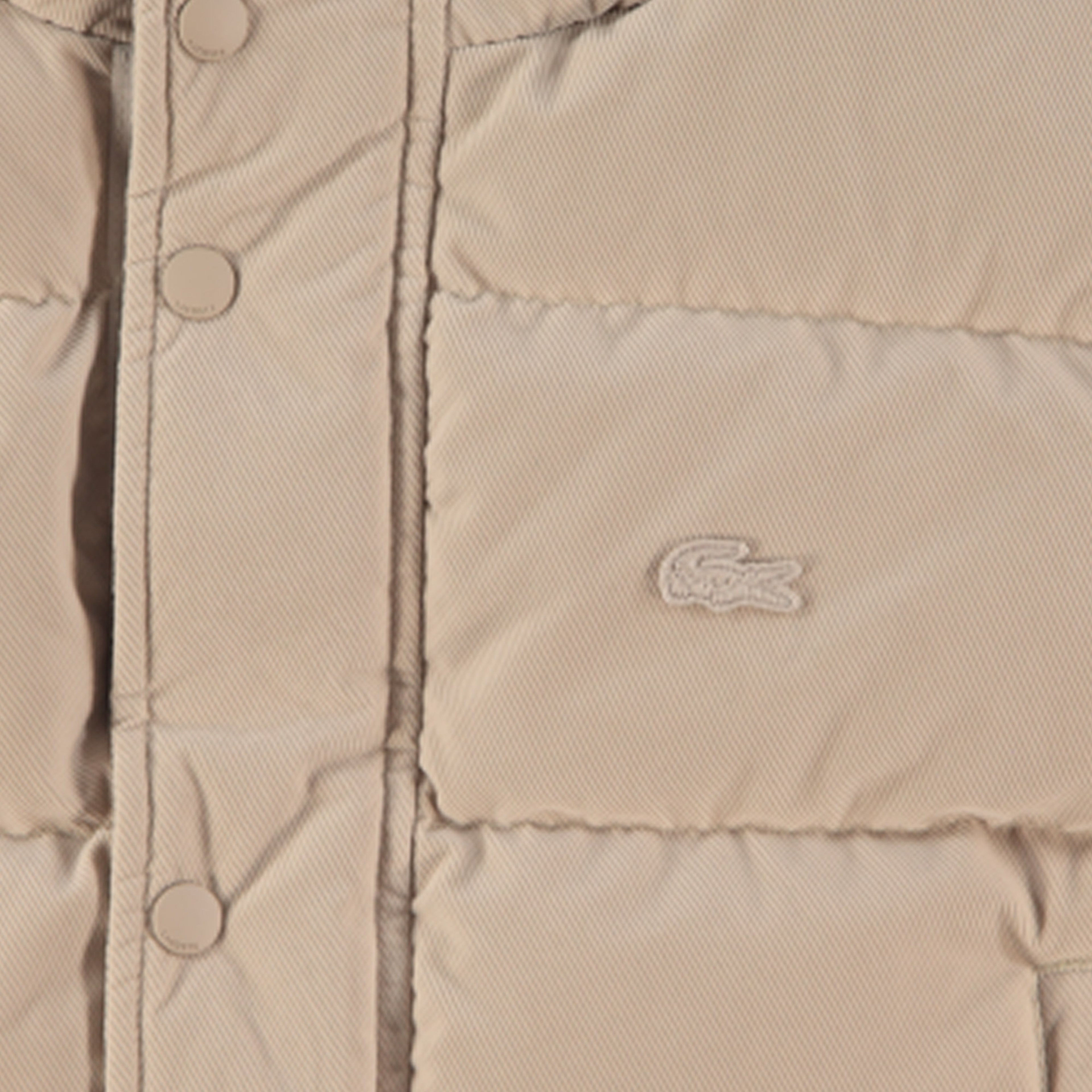 Lacoste Erkek Kapüşonlu Bej Mont