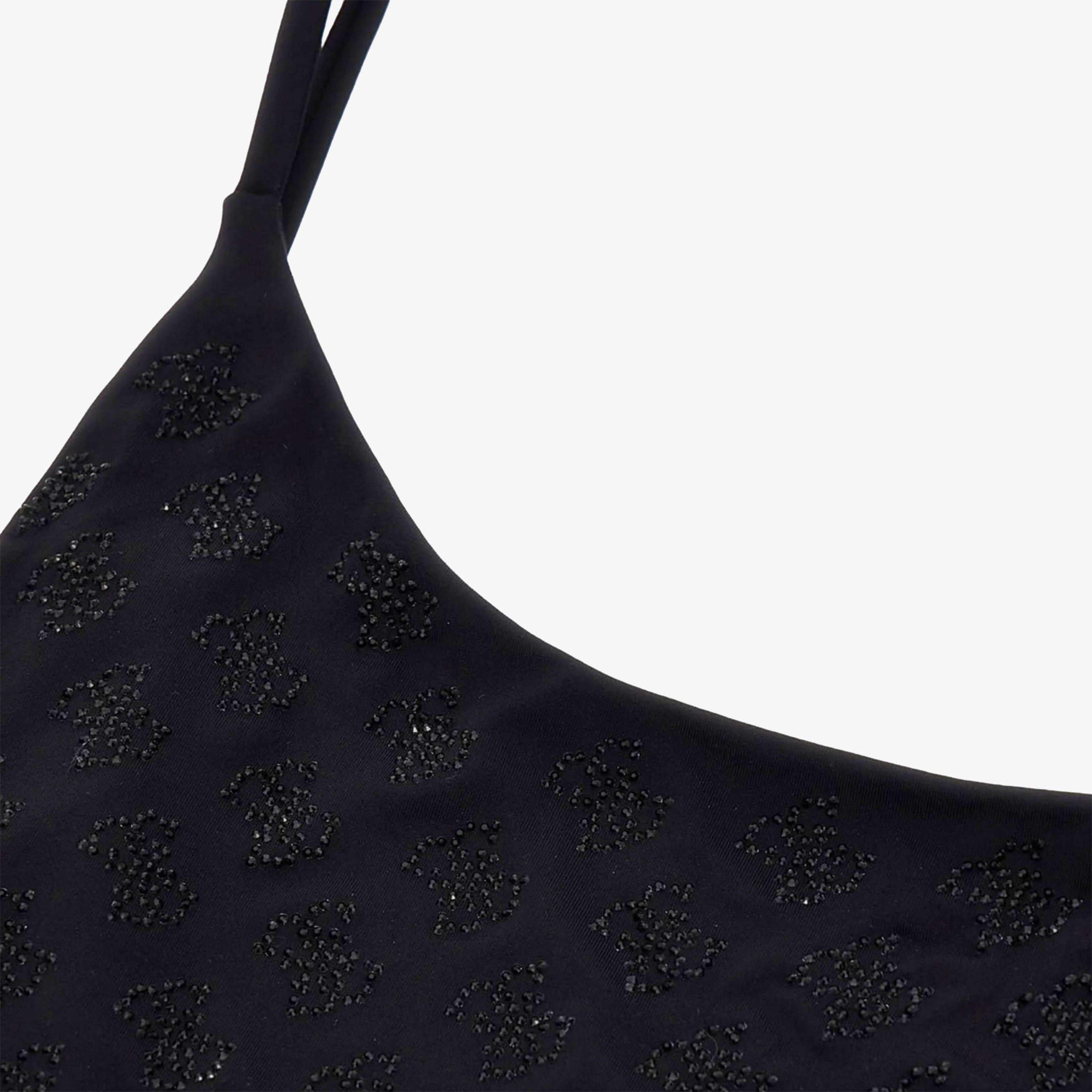 Guess 4G Rhinestone Kadın Siyah Mayo