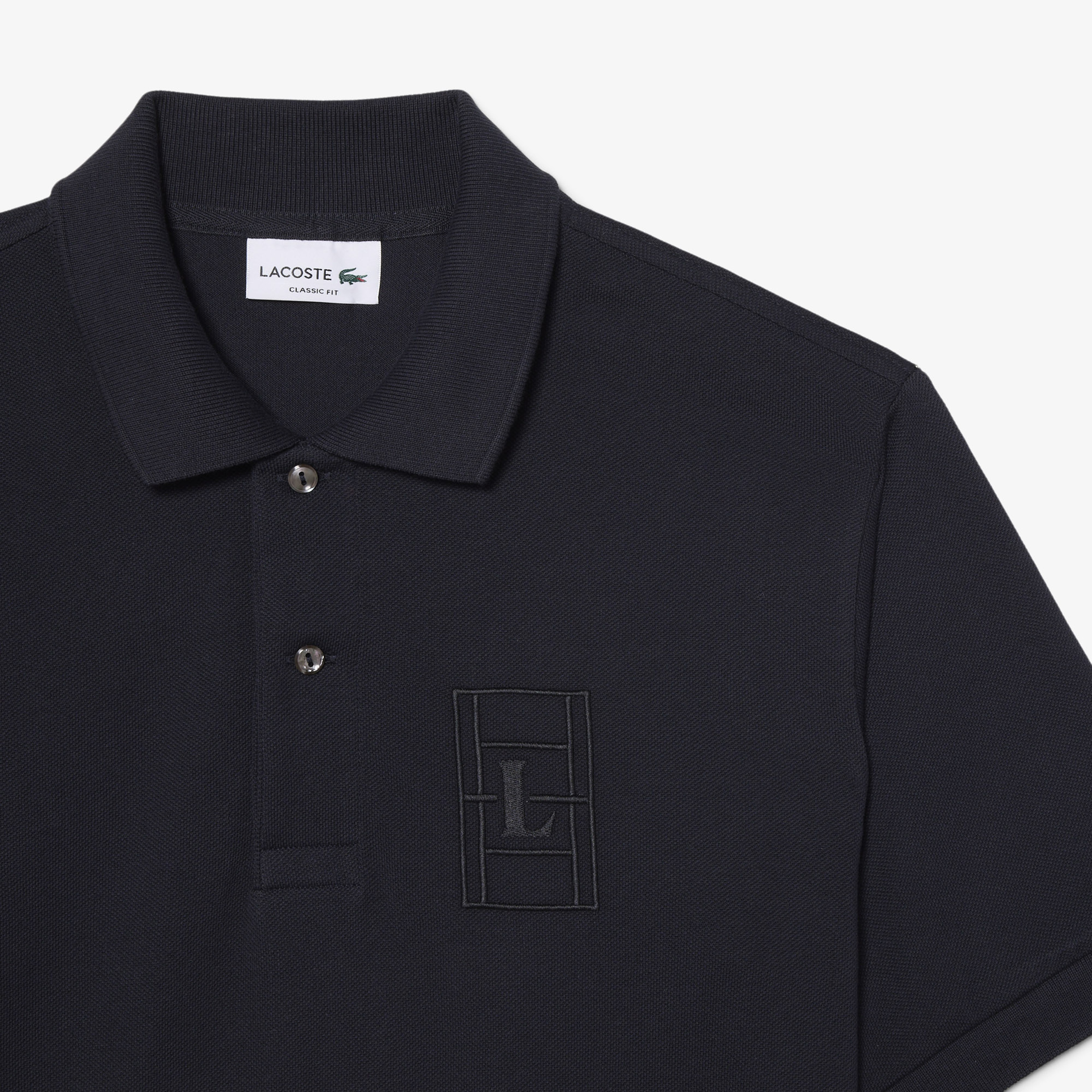 Erkek Classic Fit Koyu Gri Polo