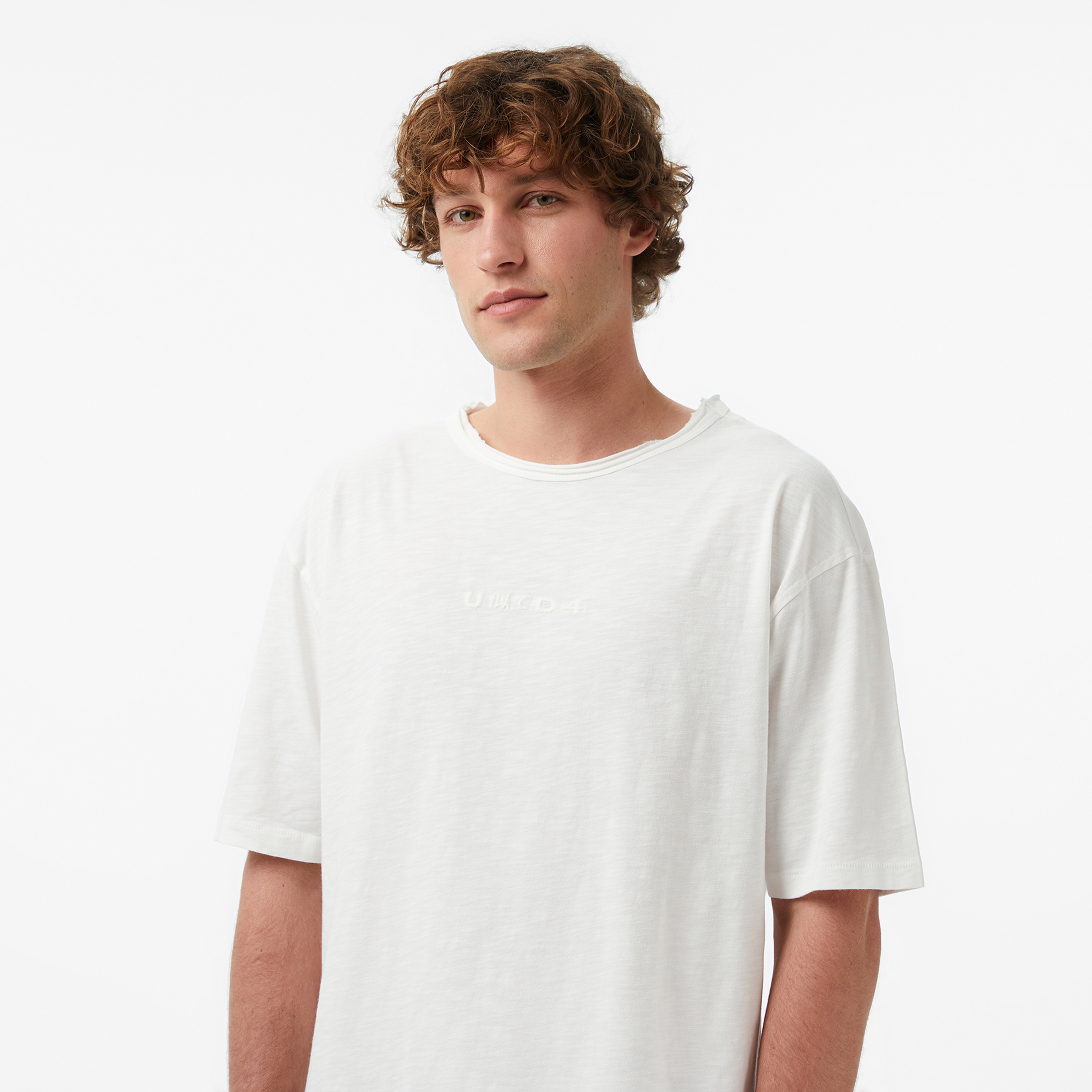 UNITED4 Regular Fit Erkek Bej T-Shirt