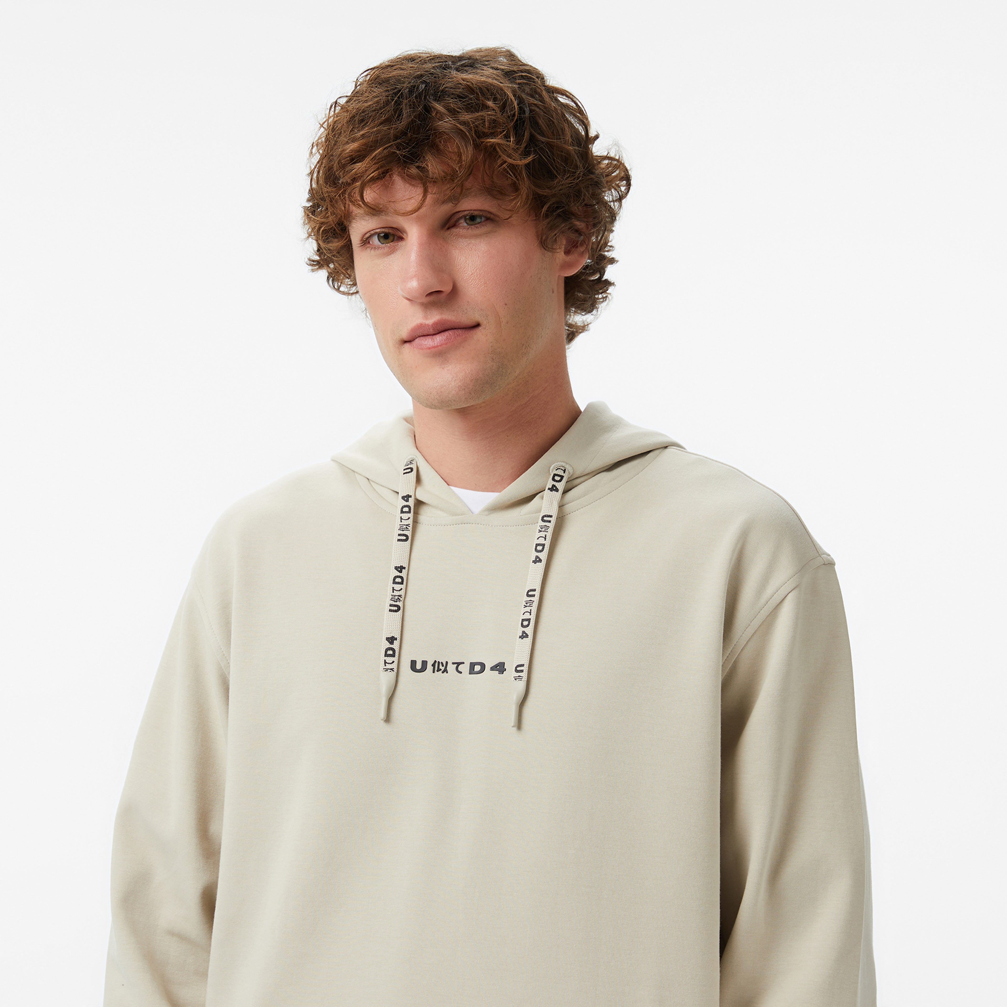 UNITED4 Regular Fit Erkek Krem Sweatshirt