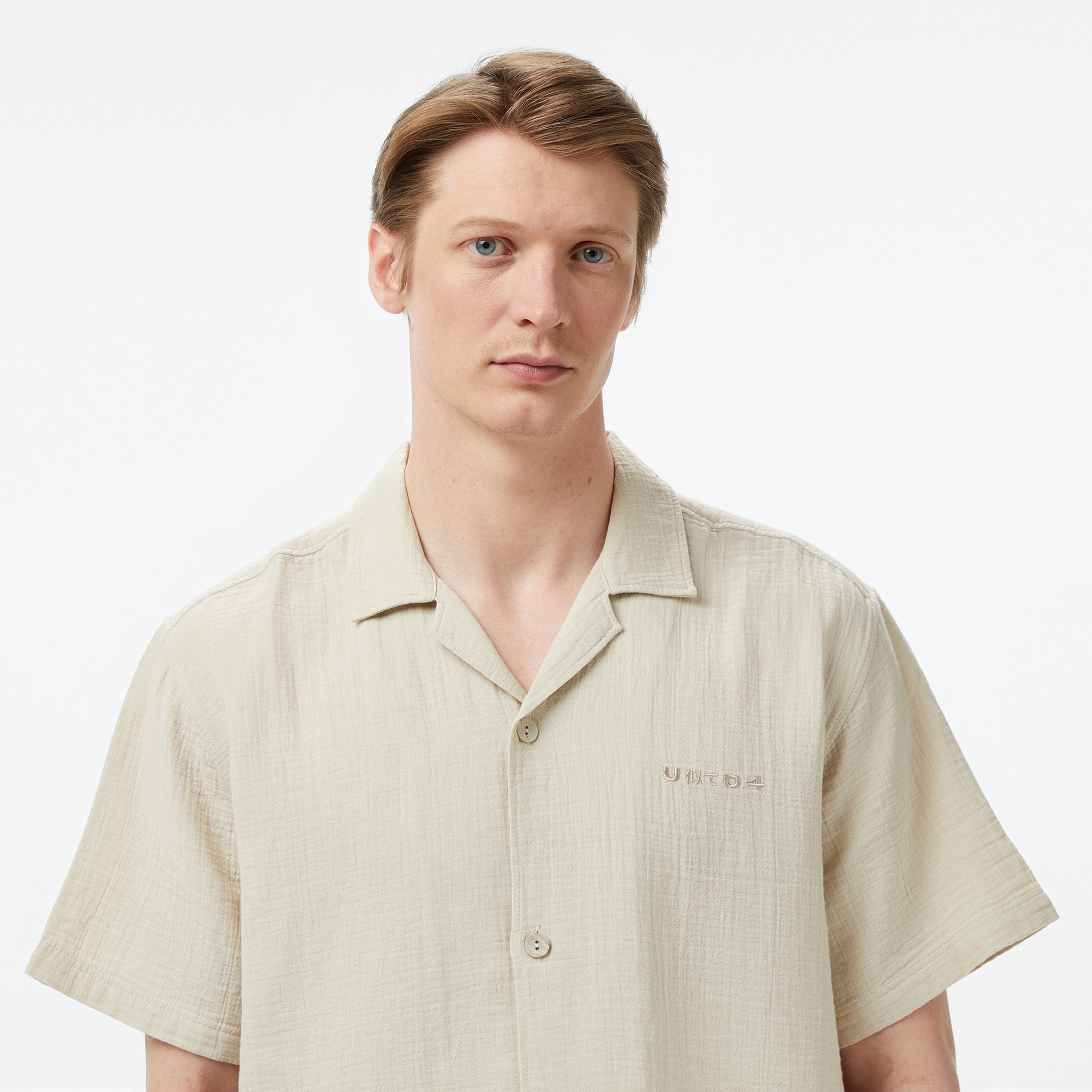 UNITED4 Comfort Fit Erkek Krem Gömlek