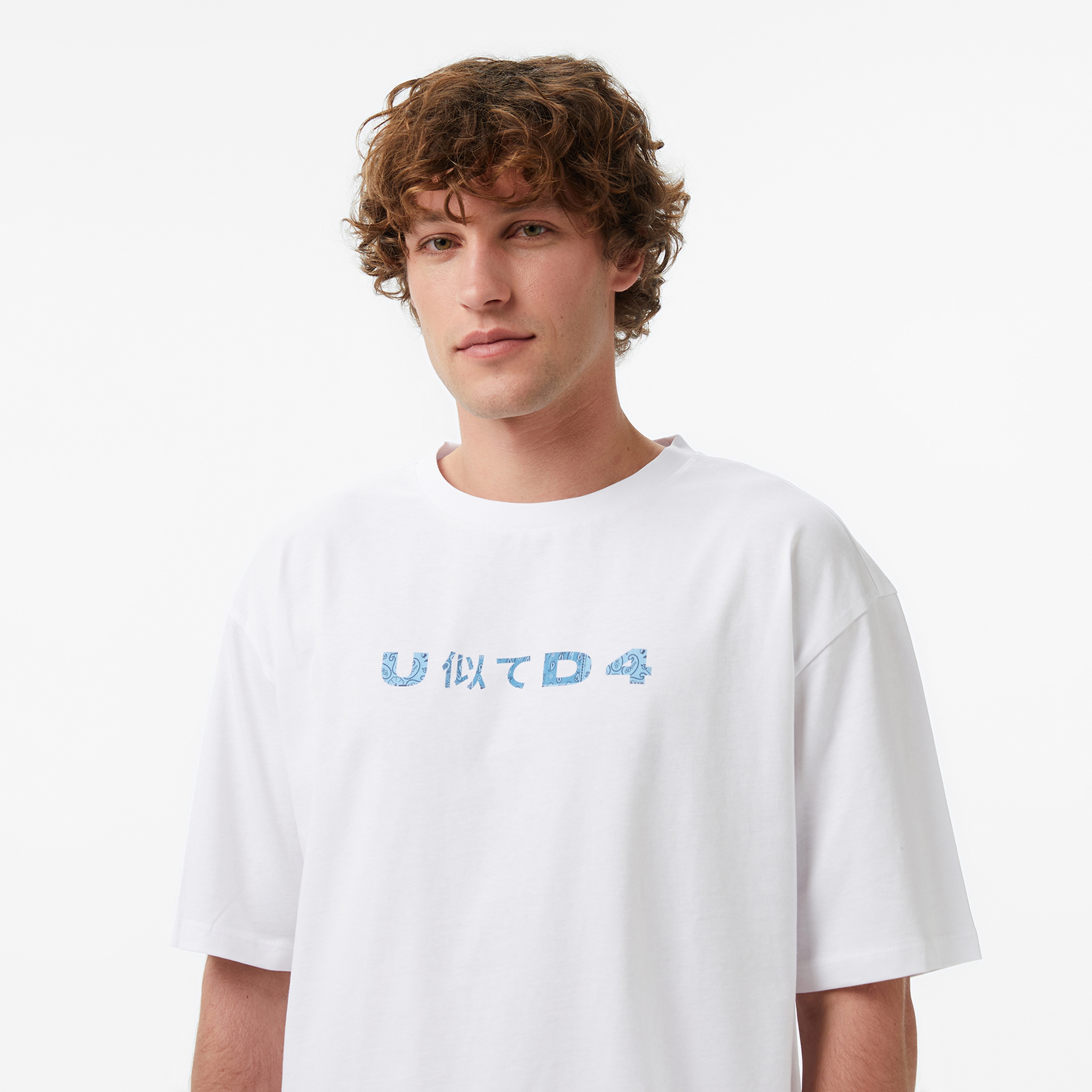 UNITED4 Regular Fit Erkek Bej T-Shirt