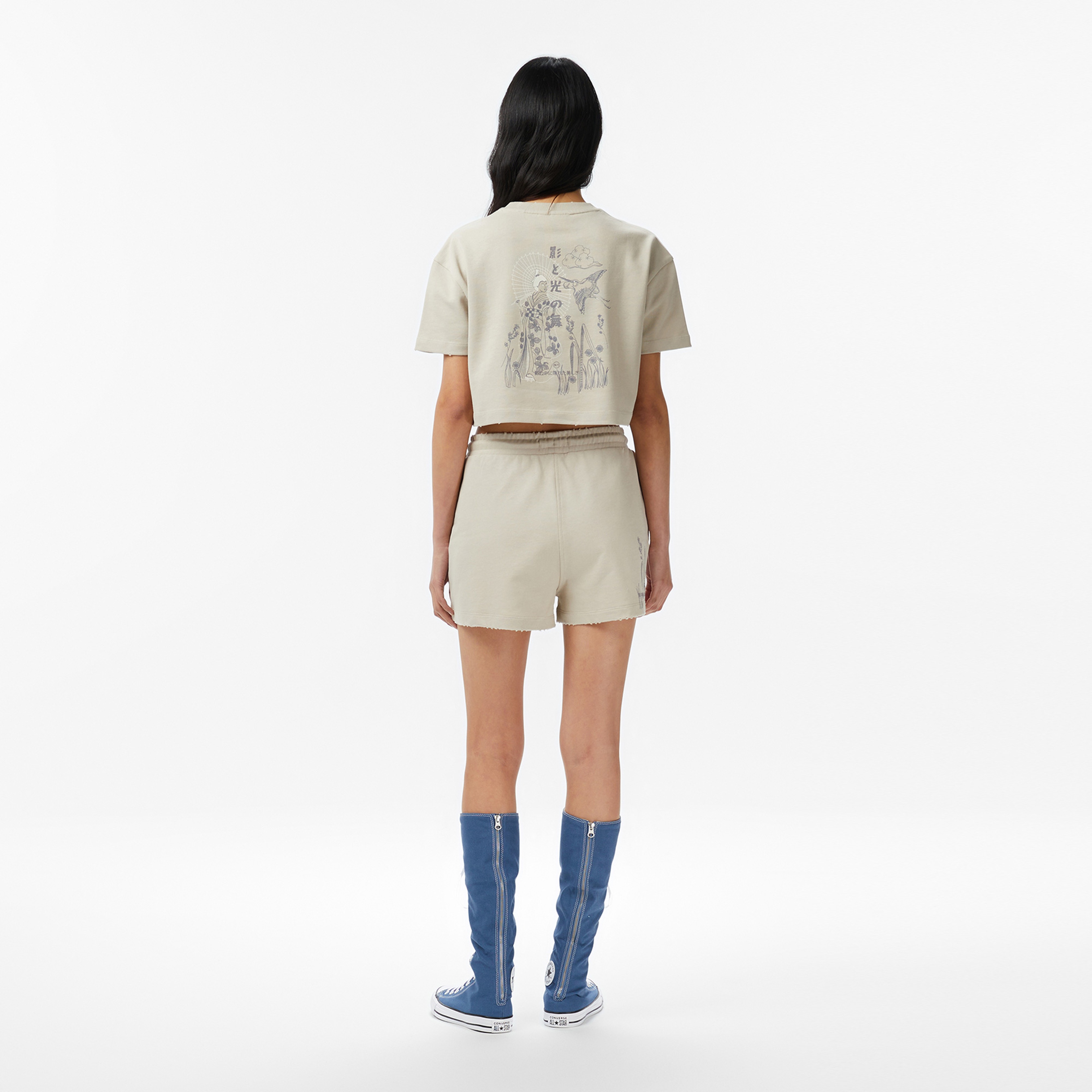 UNITED4 Regular Fit Kadın Krem Şort