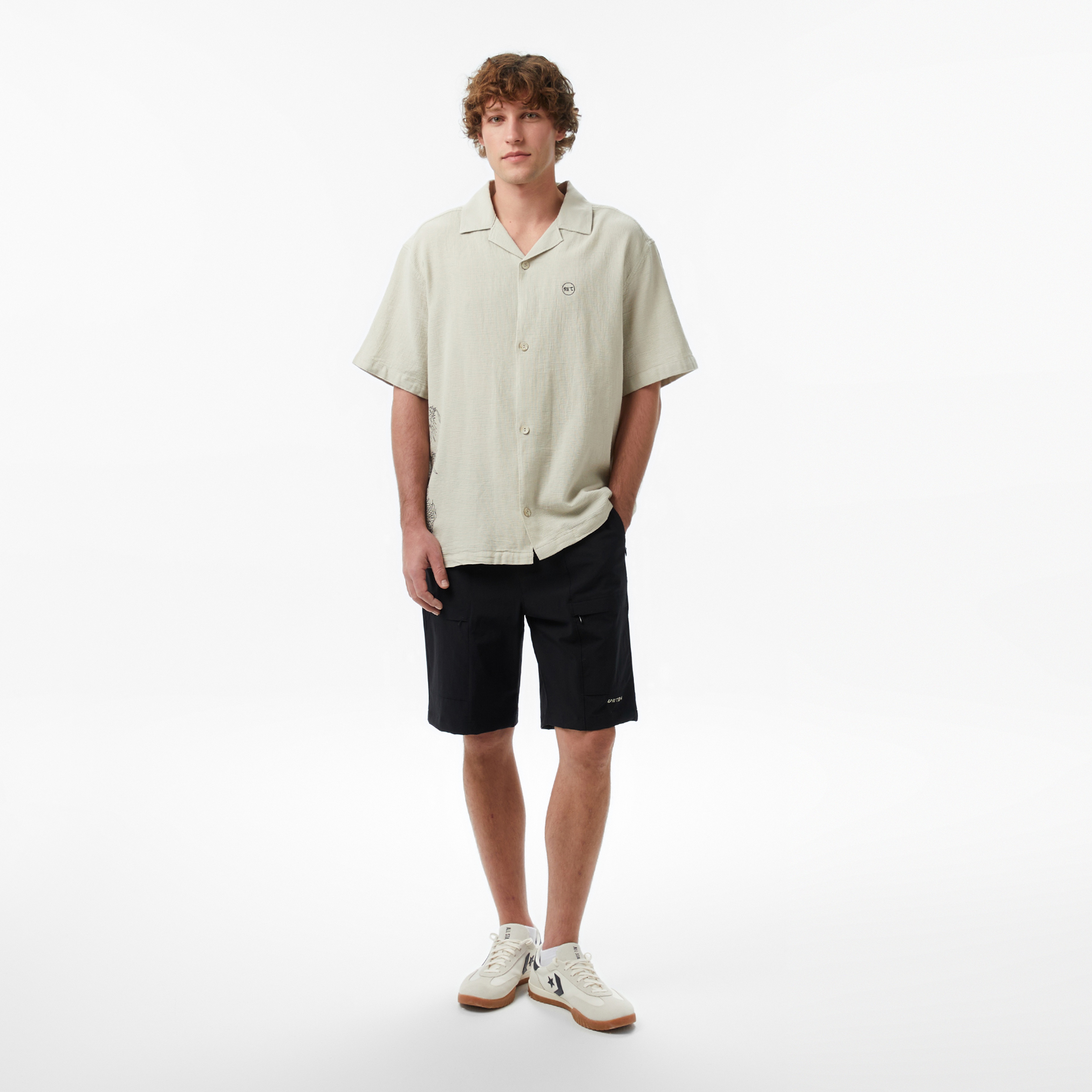 UNITED4 Comfort Fit Erkek Krem Gömlek