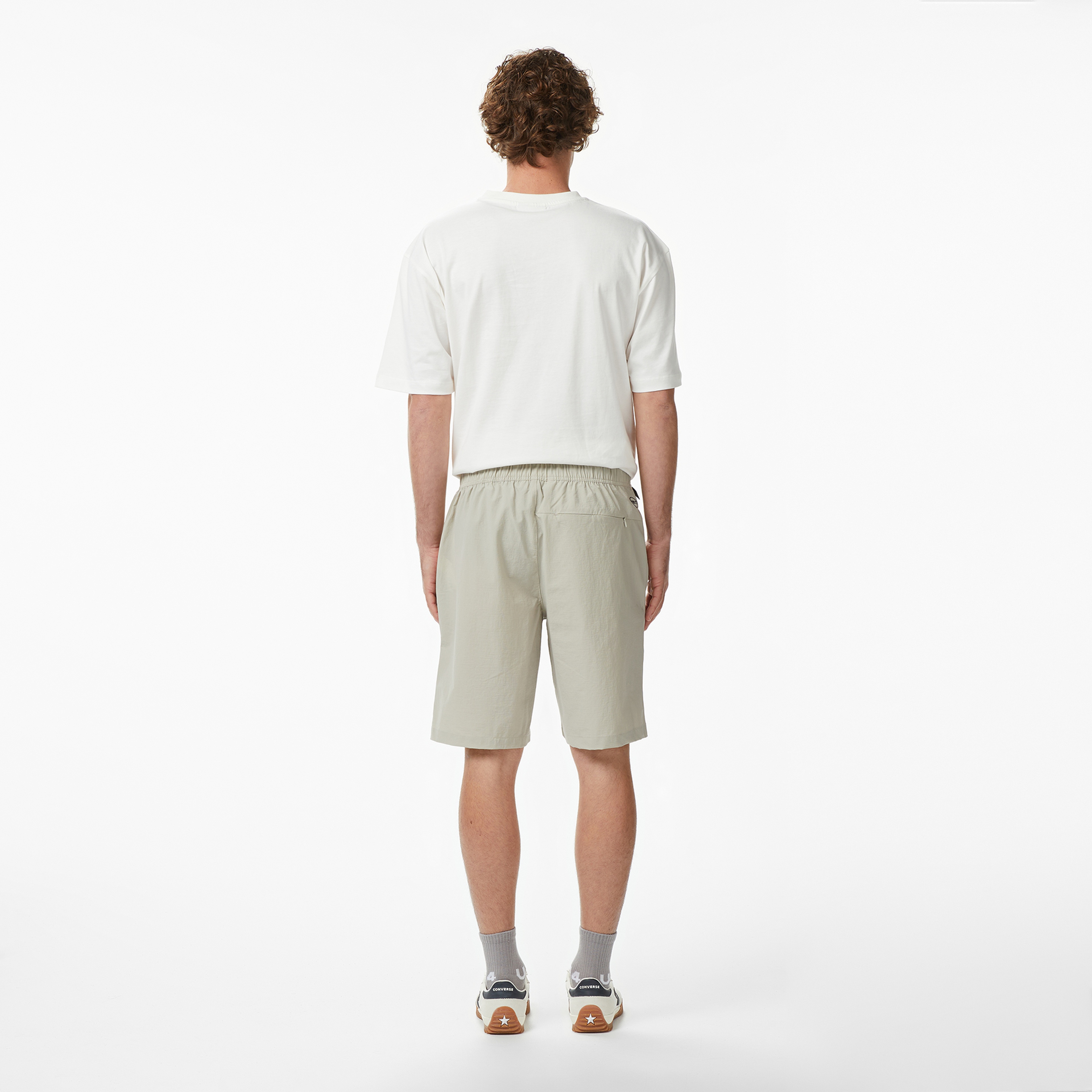 UNITED4 Slim Fit Erkek Krem Şort