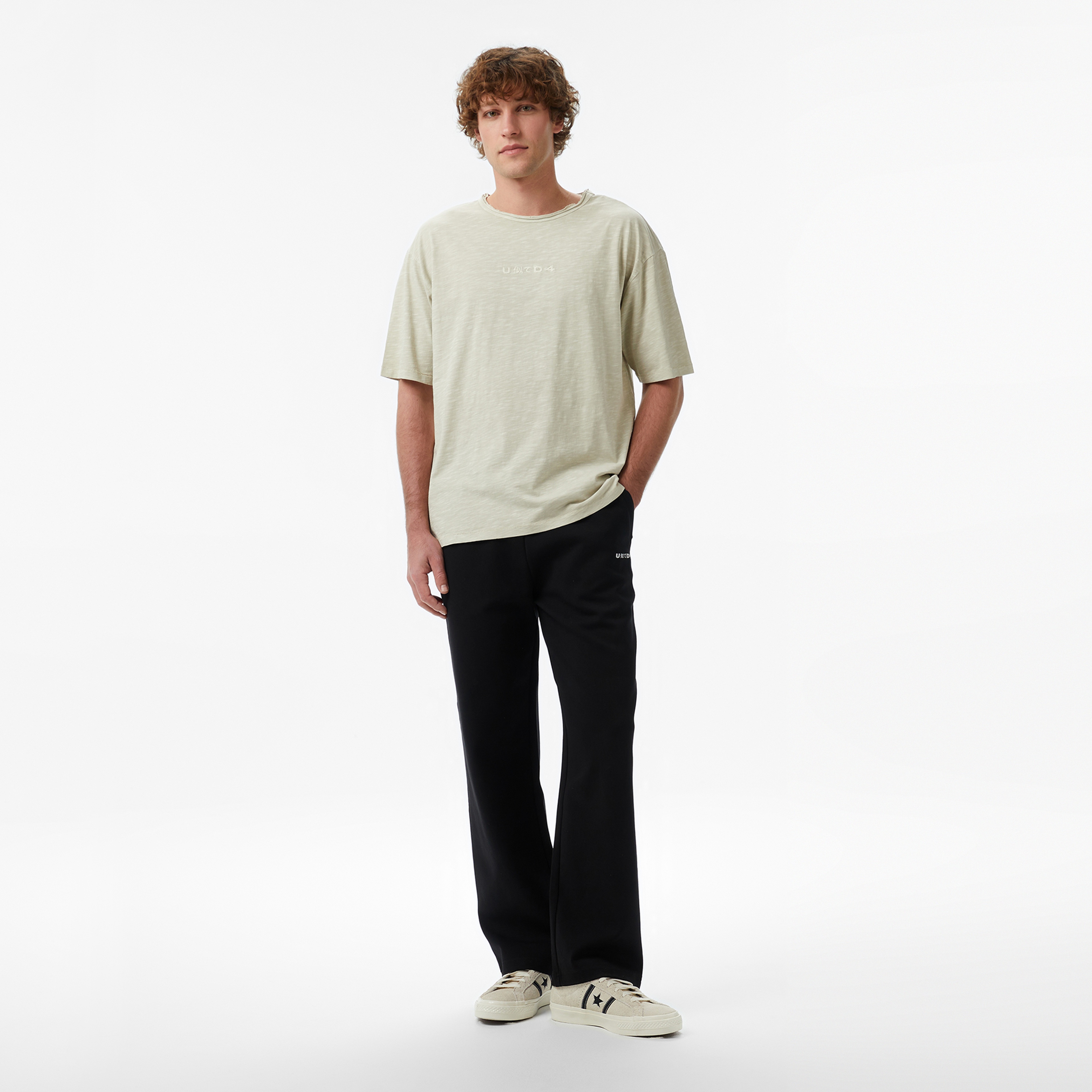 UNITED4 Comfort Fit Erkek Siyah Eşofman Altı