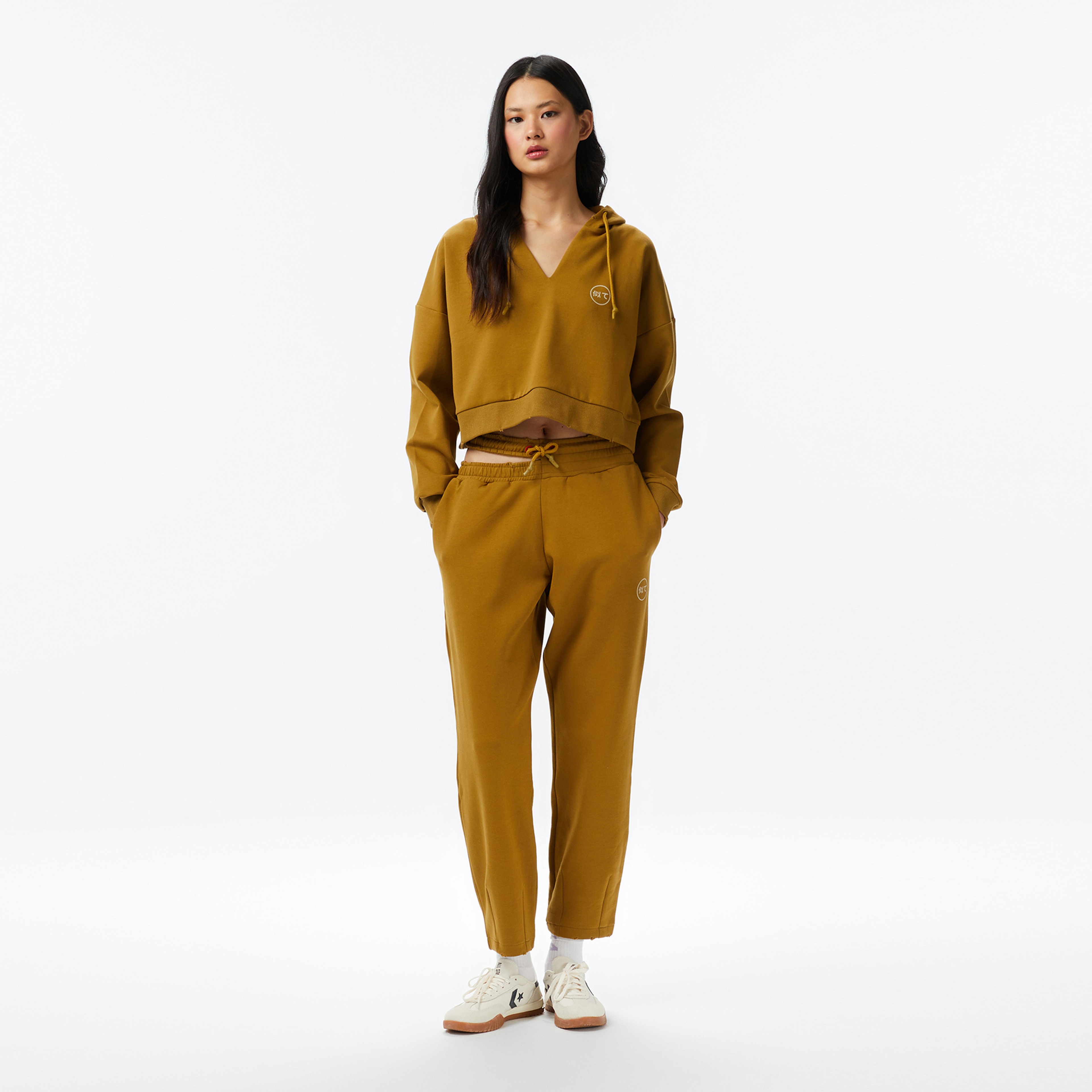 UNITED4 Regular Fit Kadın Kahverengi Pantolon