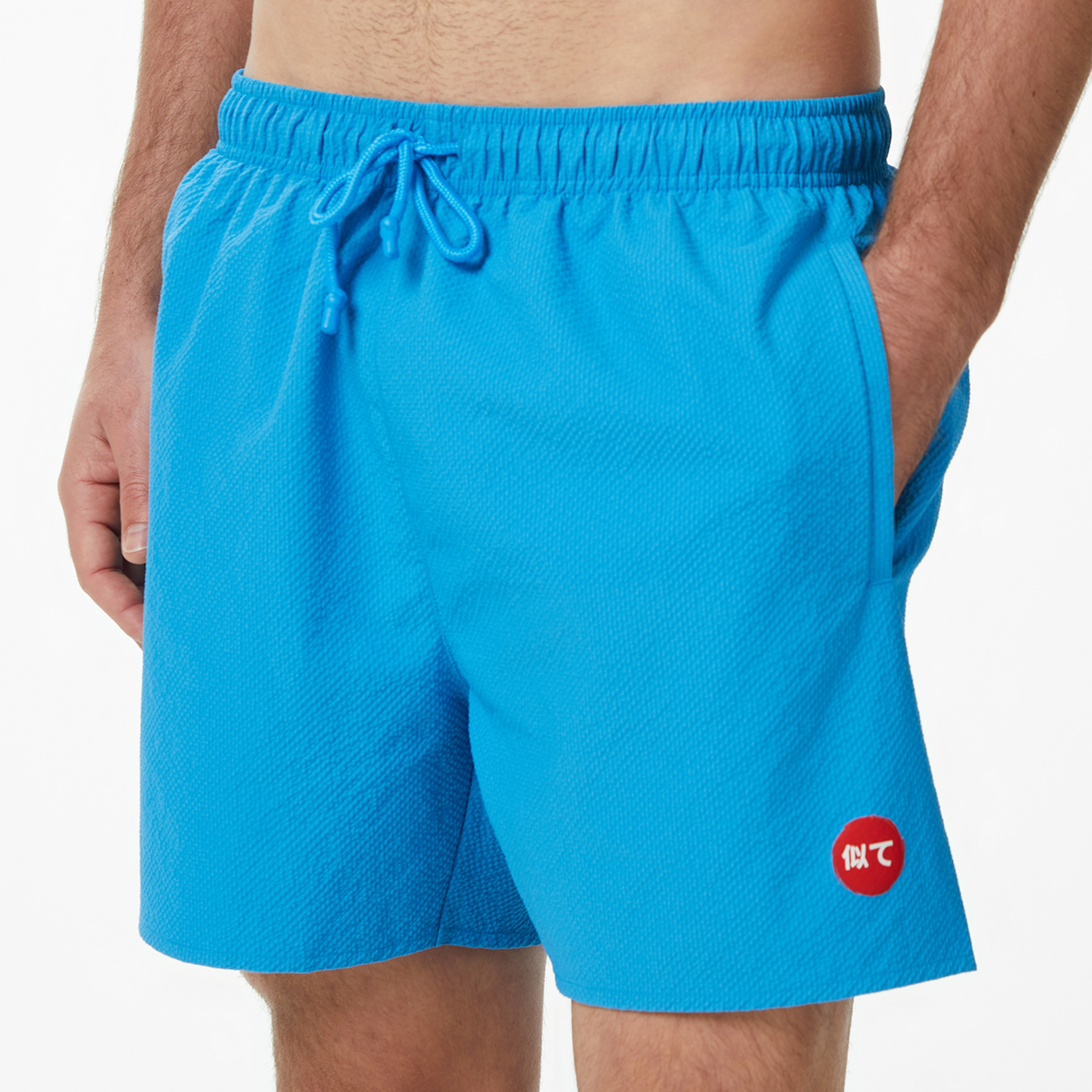 UNITED4 Regular Fit Erkek Mavi Mayo & Mayo Şort