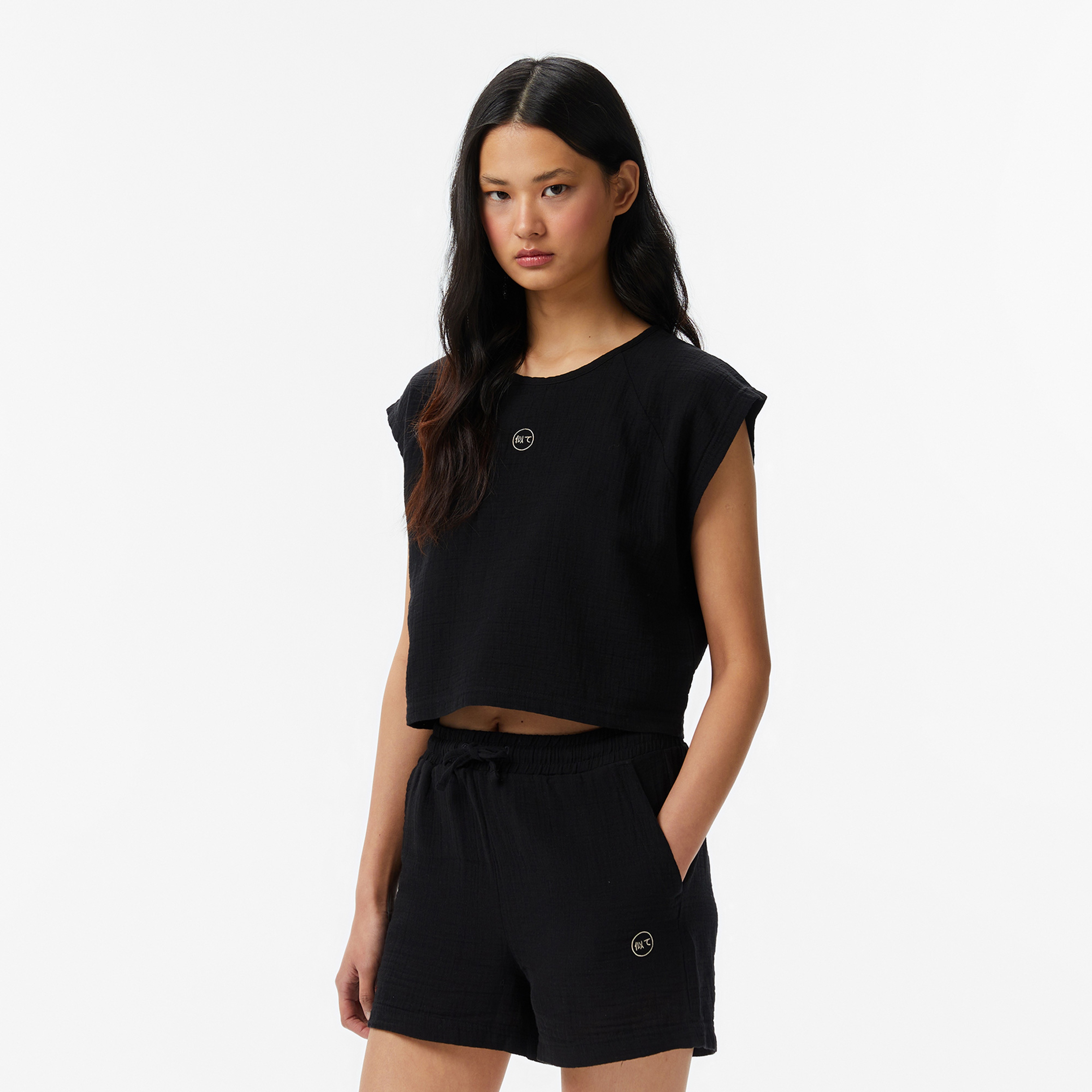 UNITED4 Regular Fit Kadın Siyah Atlet