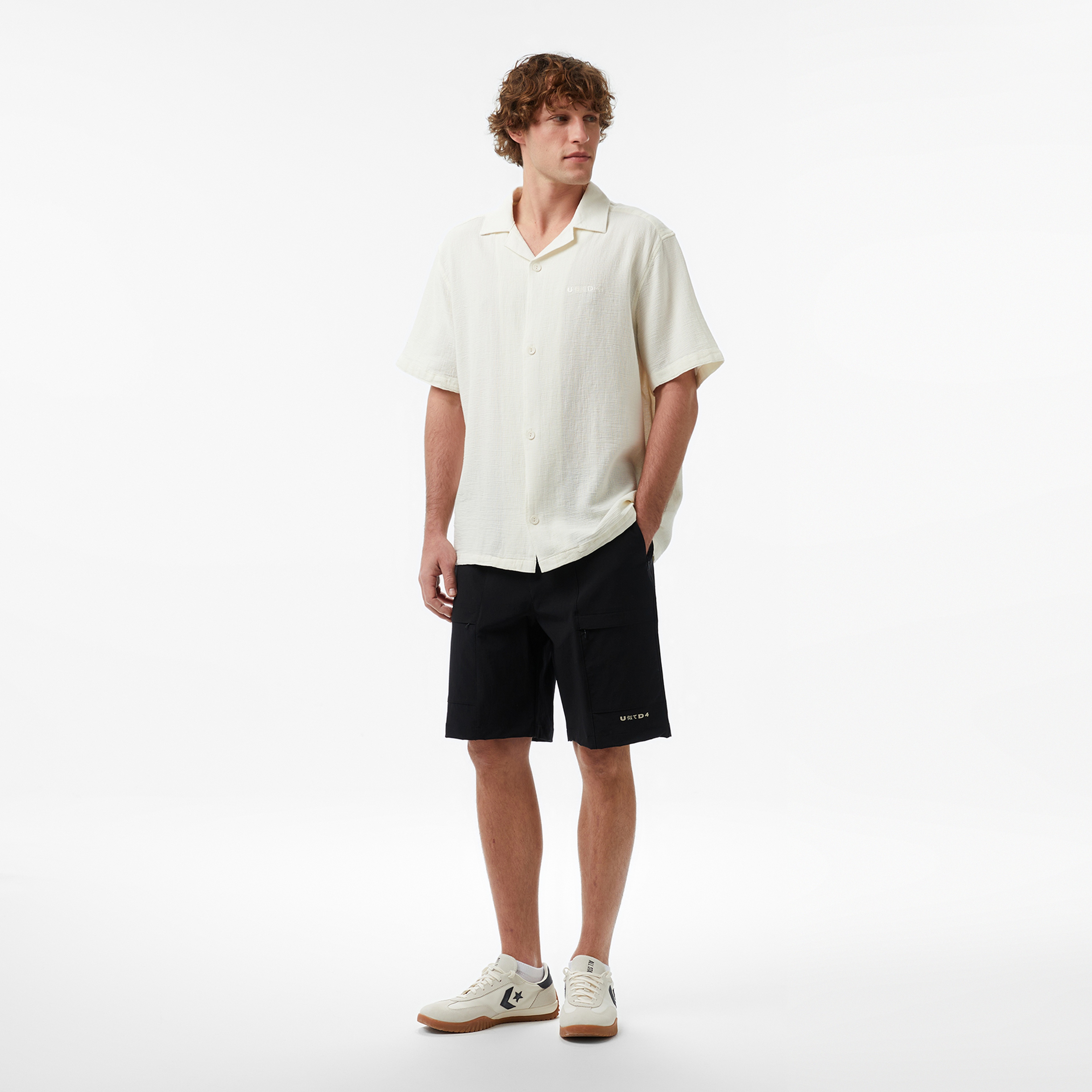 UNITED4 Comfort Fit Erkek Bej Gömlek