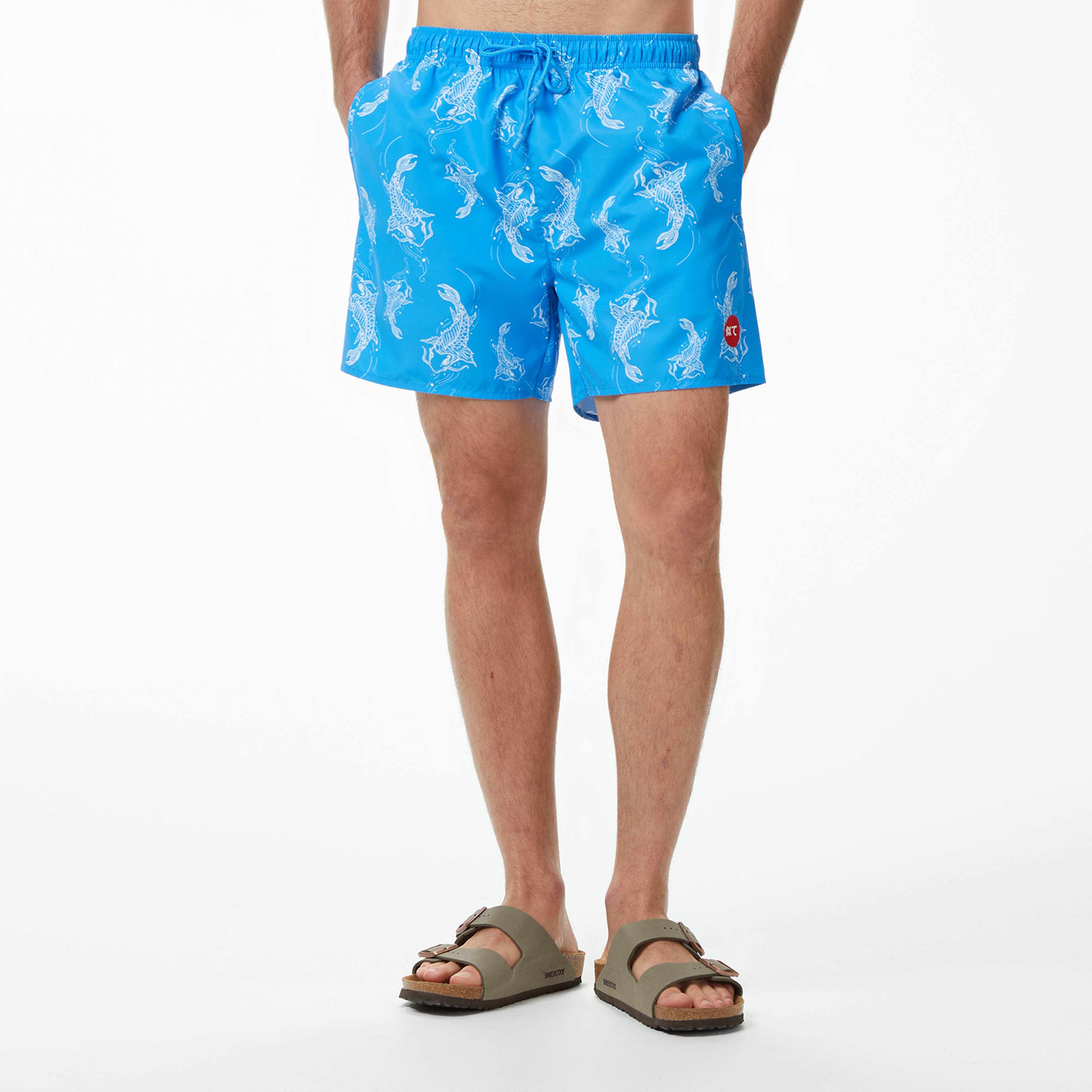 UNITED4 Regular Fit Erkek Mavi Mayo & Mayo Şort