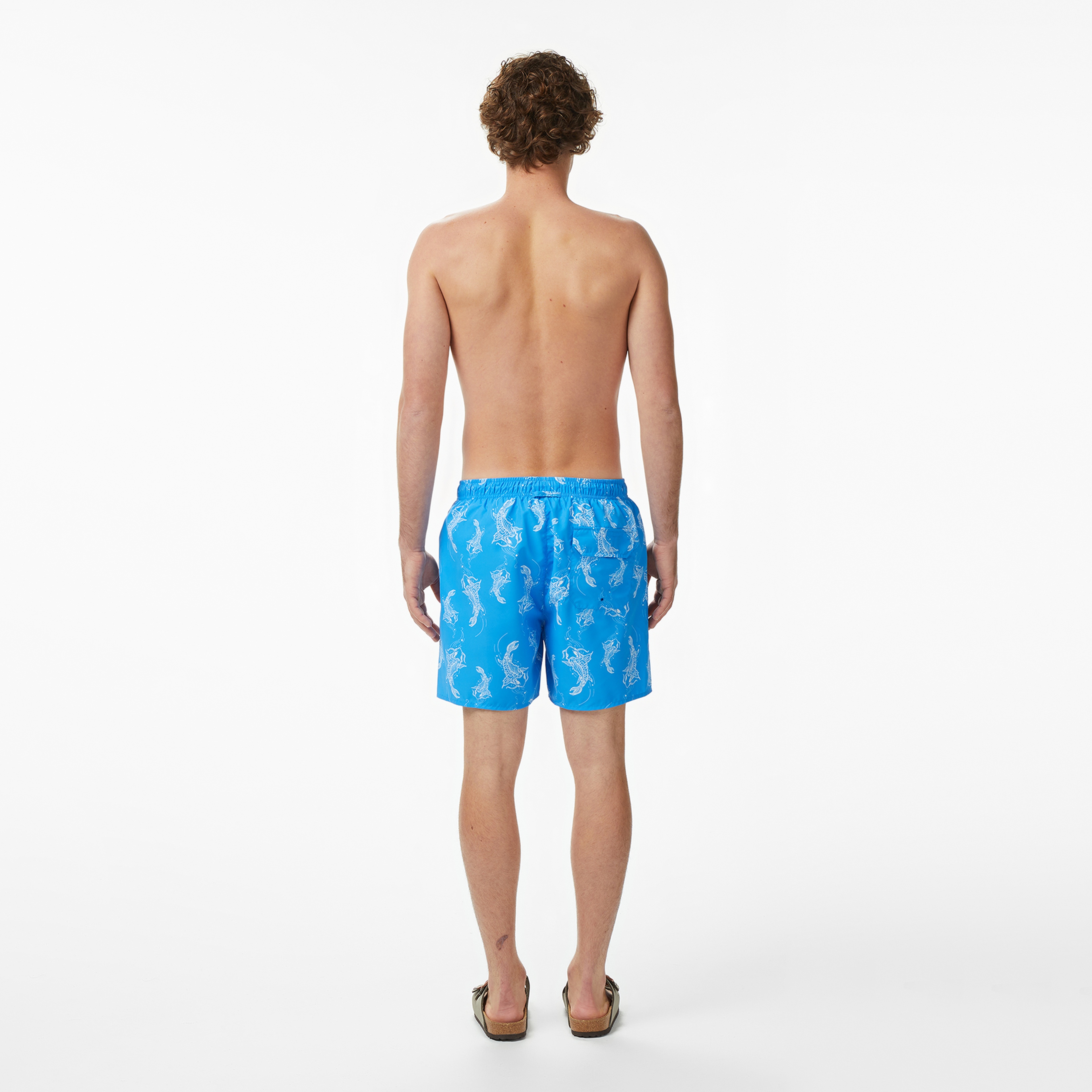 UNITED4 Regular Fit Erkek Mavi Mayo & Mayo Şort