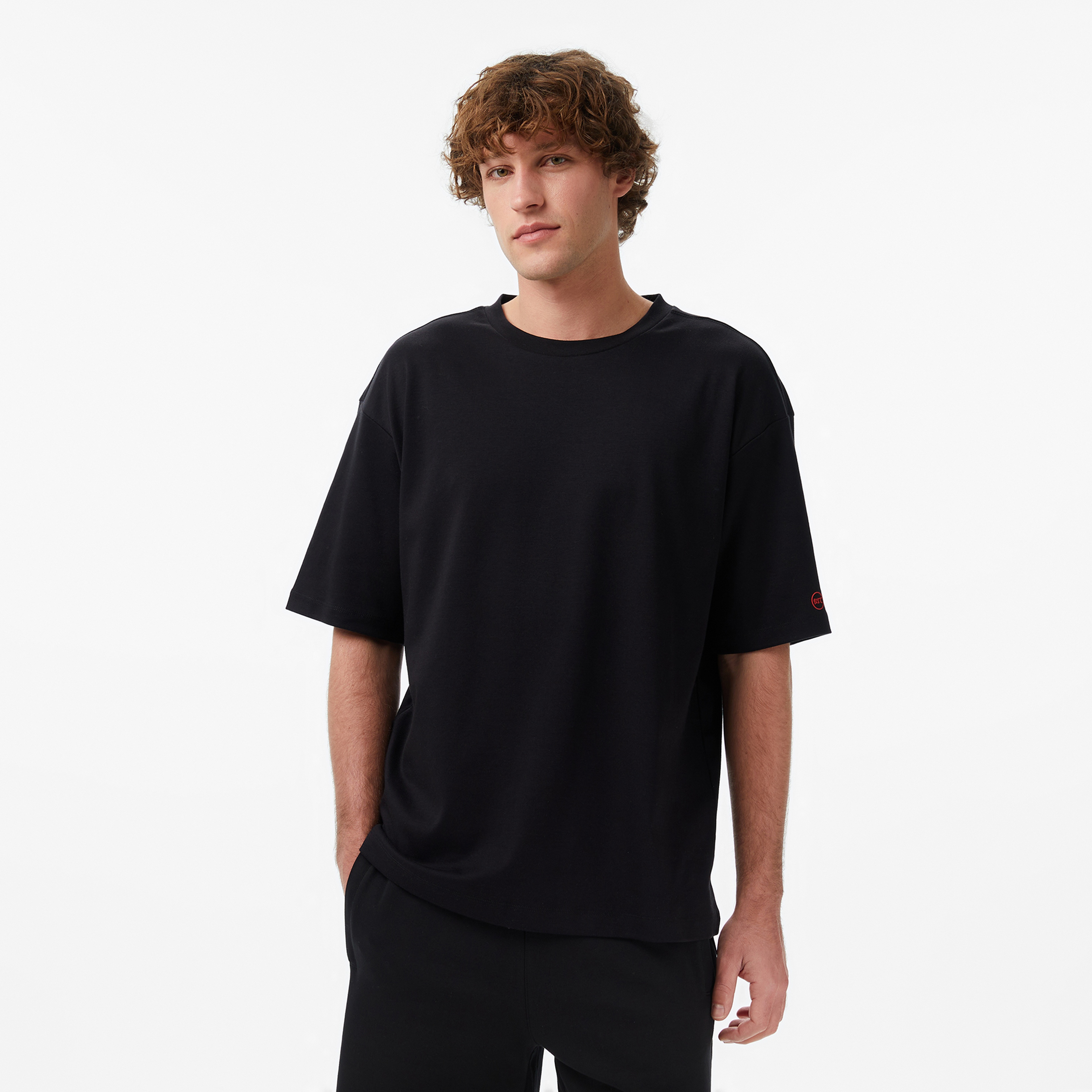 UNITED4 Regular Fit Erkek Siyah T-Shirt