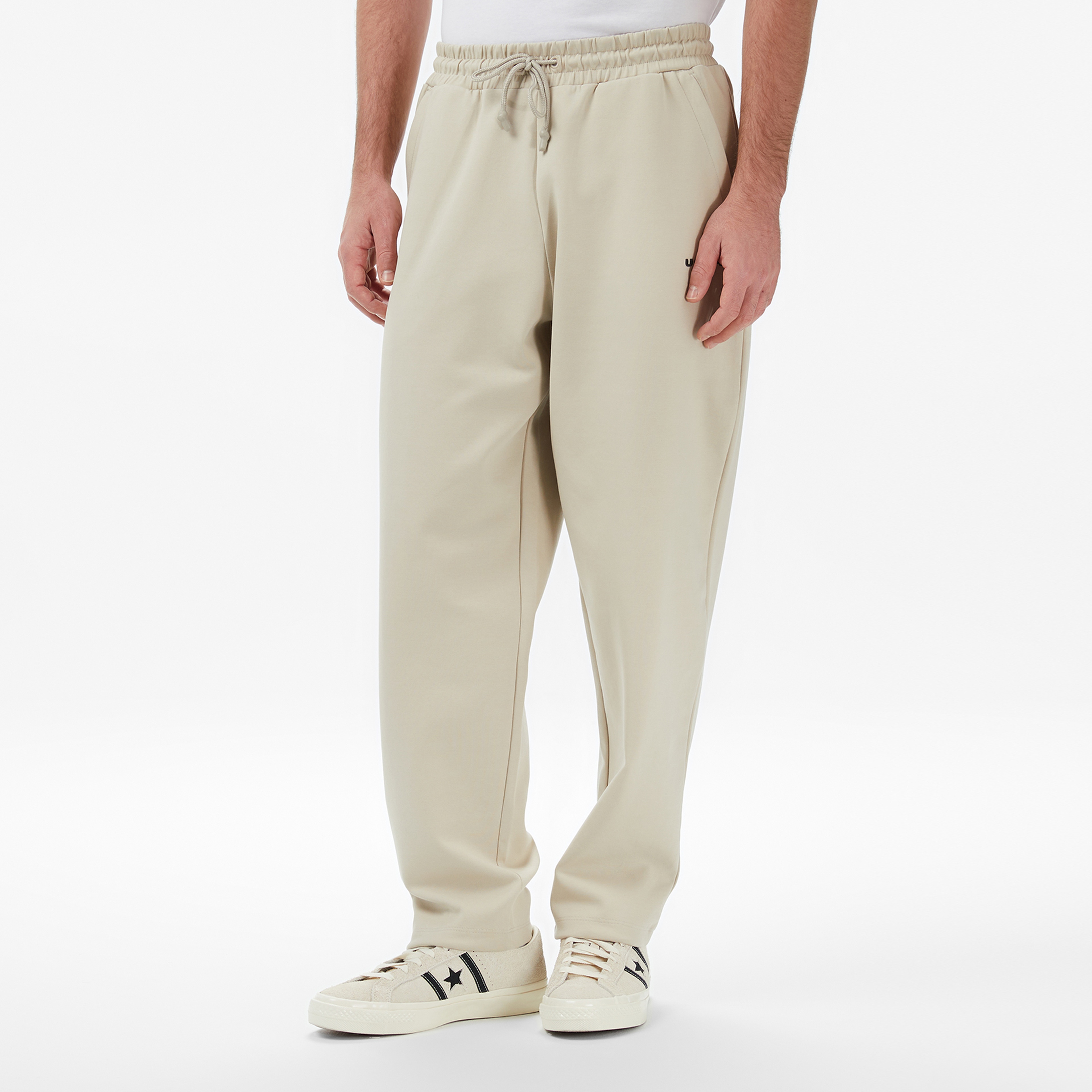 UNITED4 Oversize Fit Erkek Krem Eşofman Altı