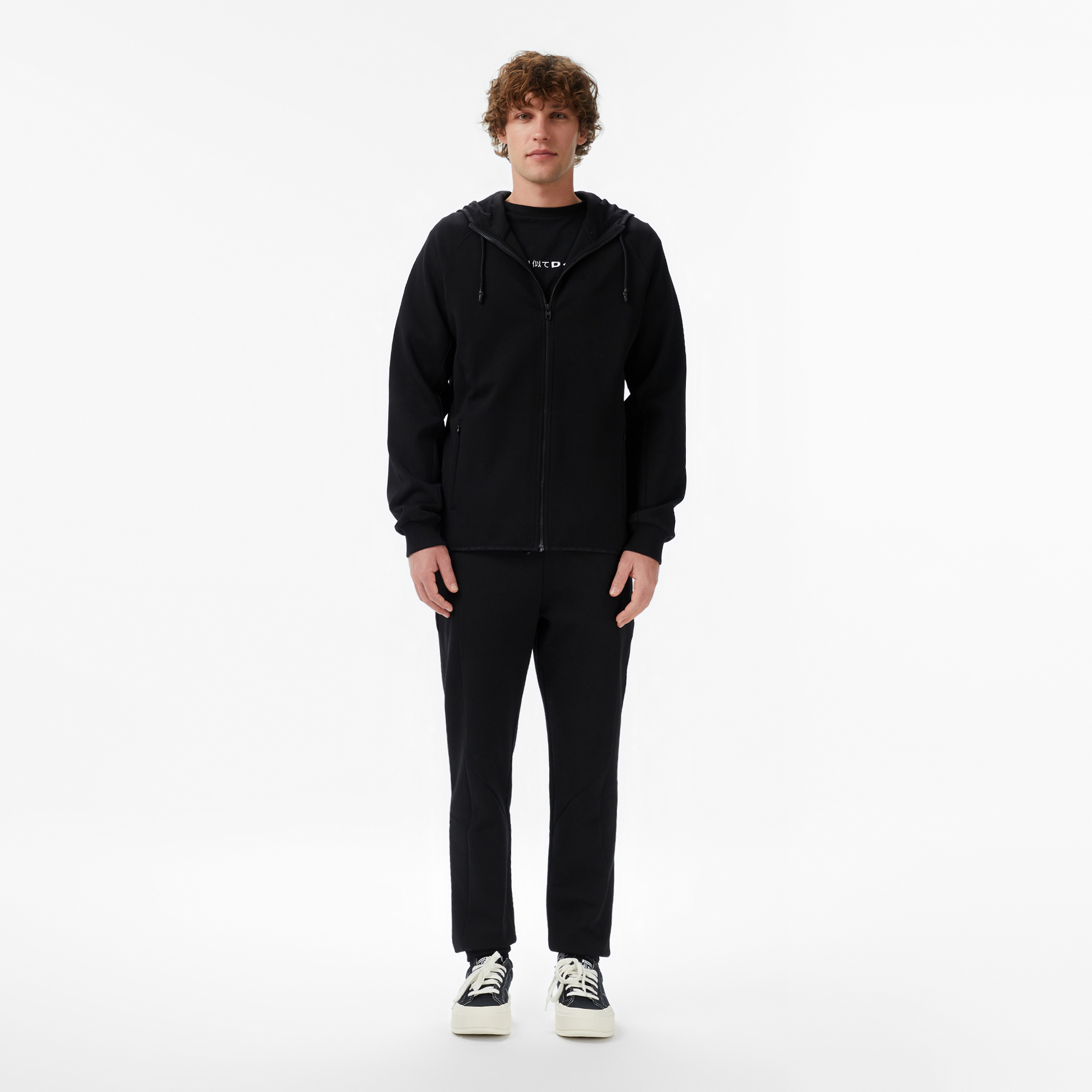 UNITED4 Regular Fit Erkek Siyah Sweatshirt