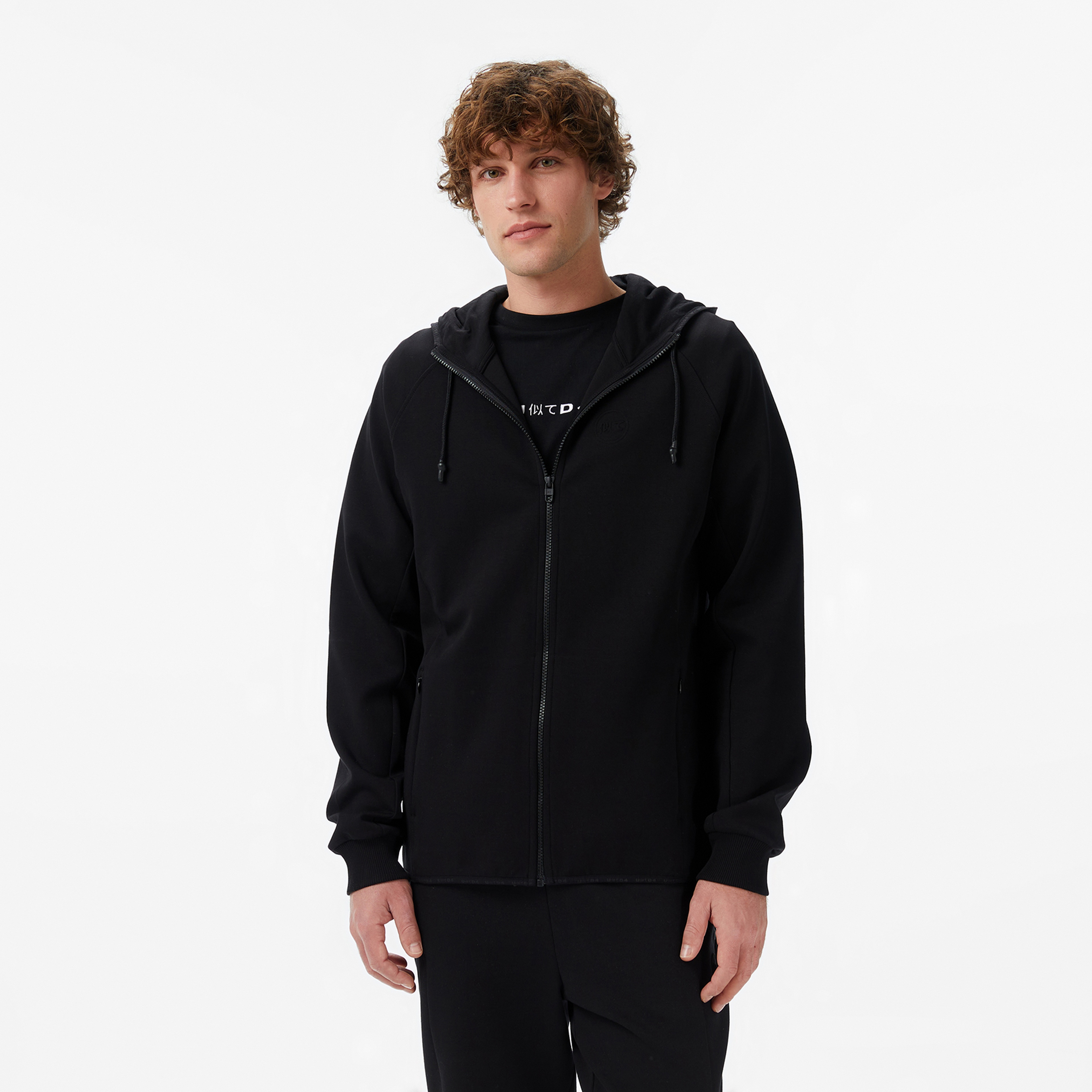 UNITED4 Regular Fit Erkek Siyah Sweatshirt