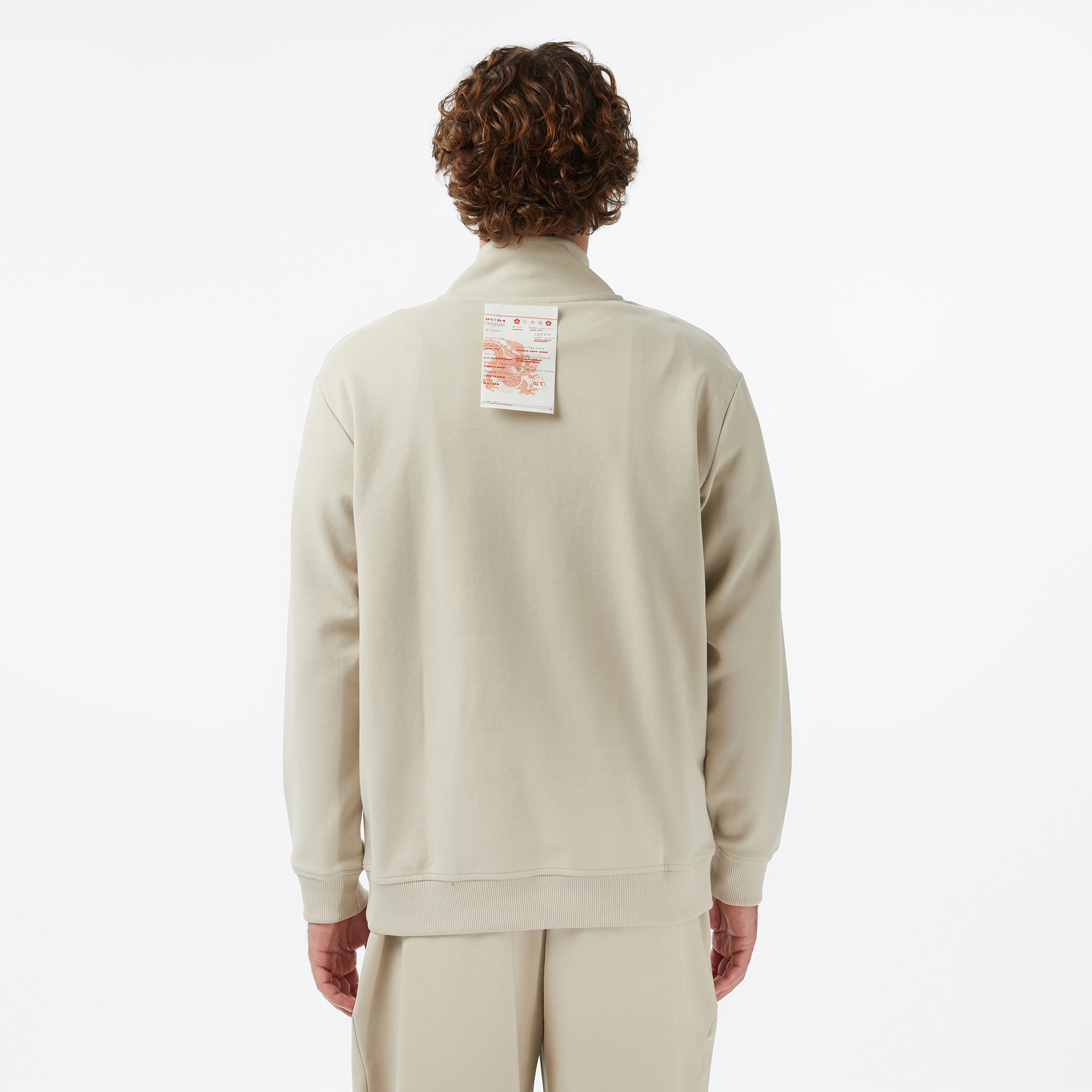 UNITED4 Regular Fit Erkek Bej Sweatshirt