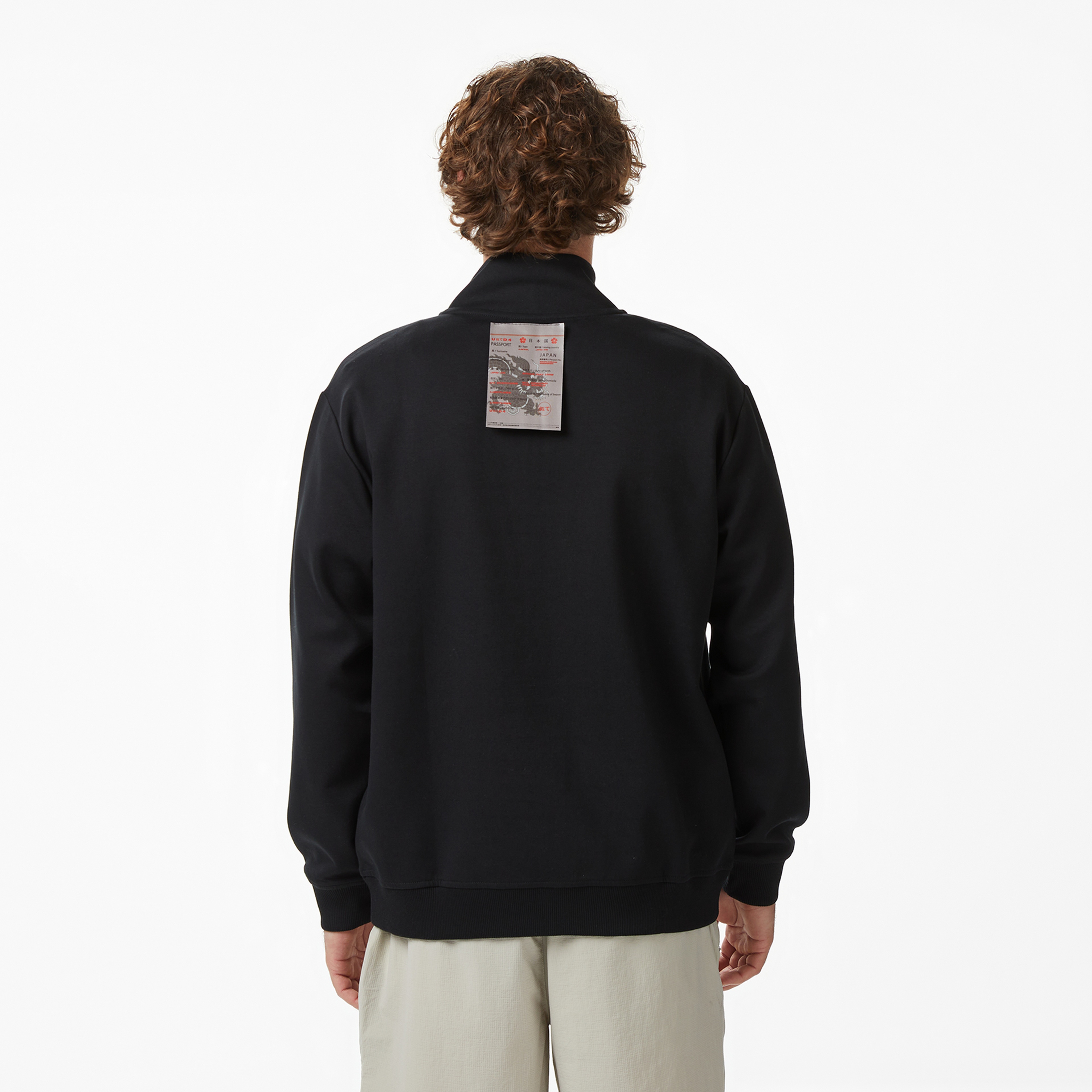 UNITED4 Regular Fit Erkek Siyah Sweatshirt