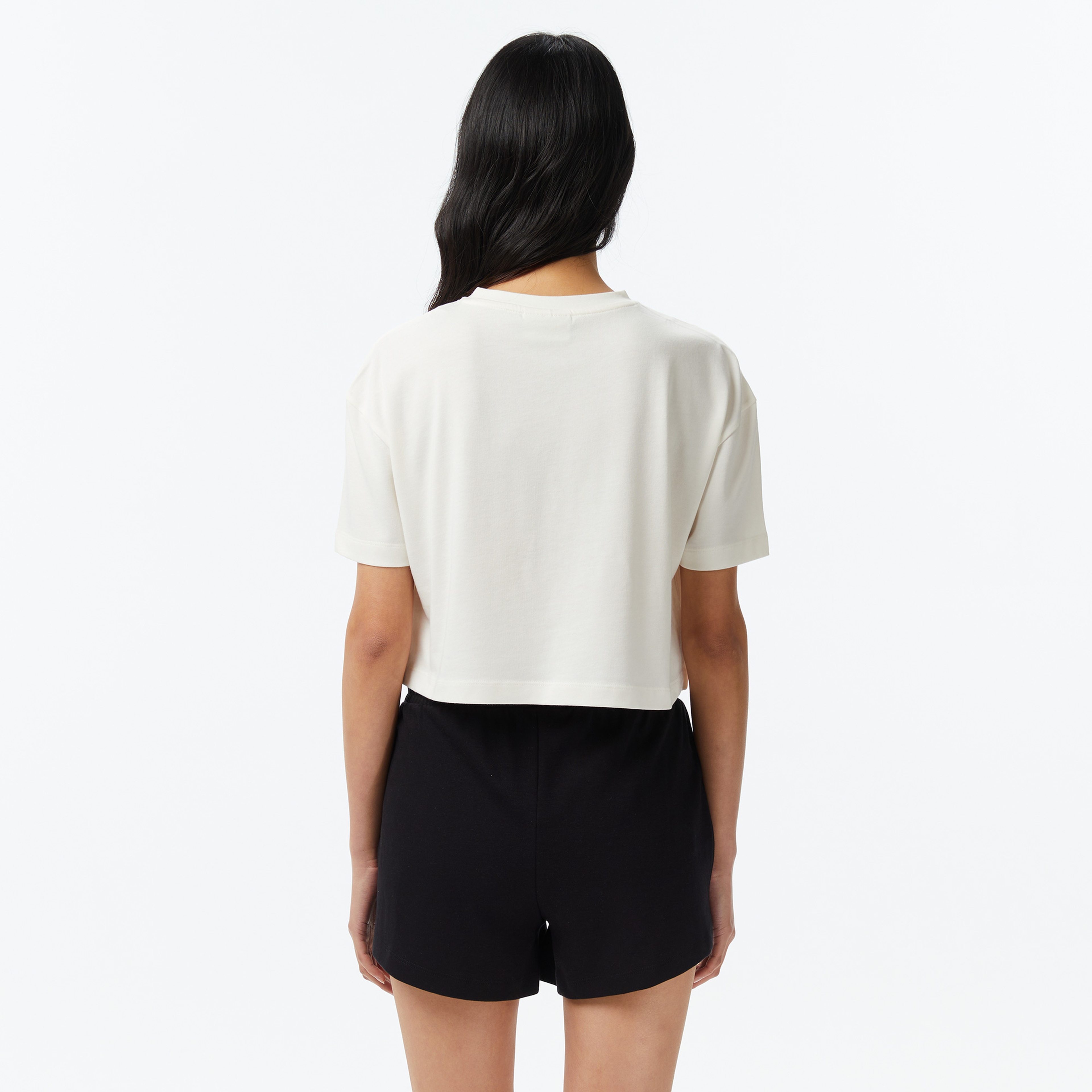 UNITED4 Regular Fit Kadın Bej T-Shirt