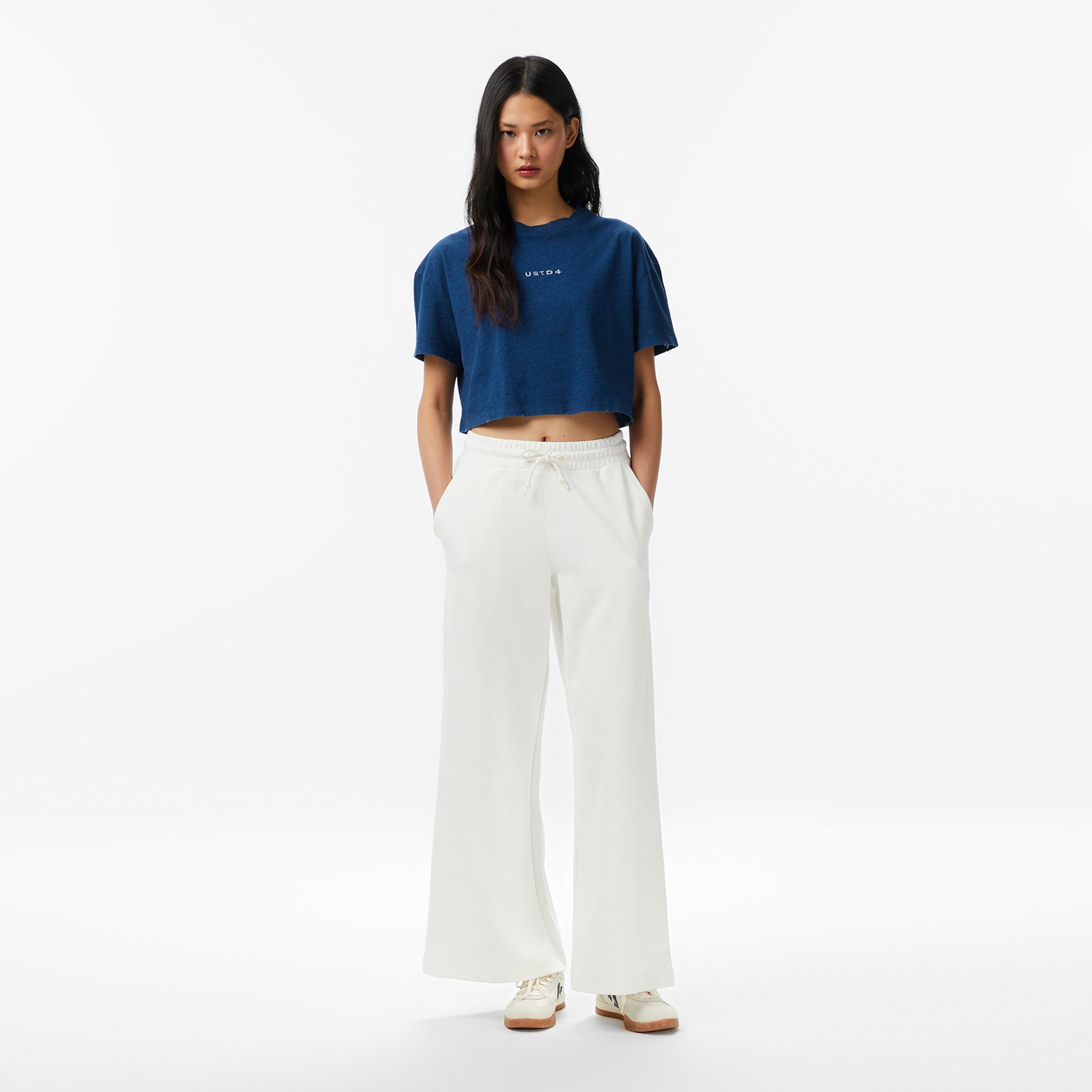 UNITED4 Regular Fit Kadın Lacivert T-Shirt