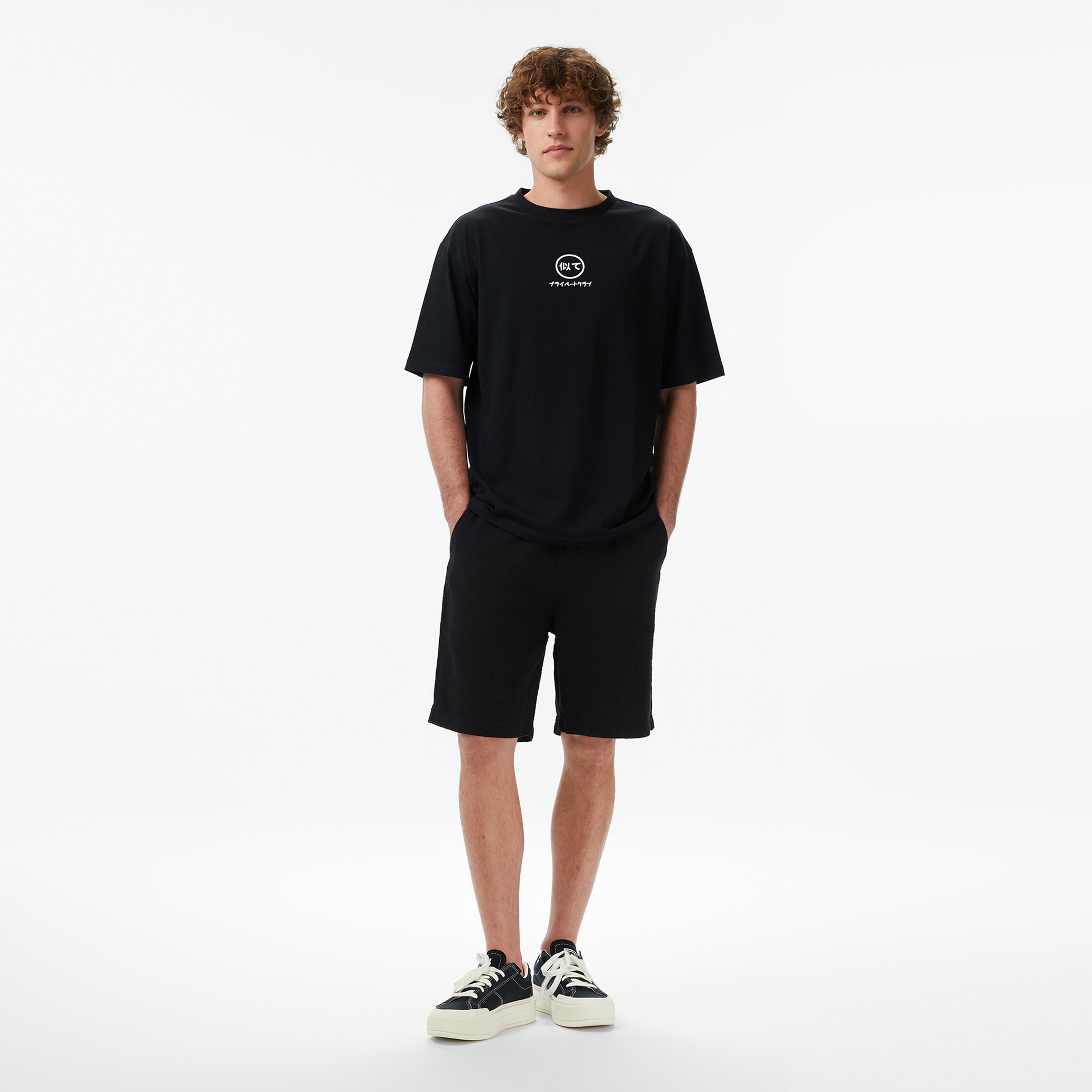 UNITED4 Regular Fit Erkek Siyah Şort