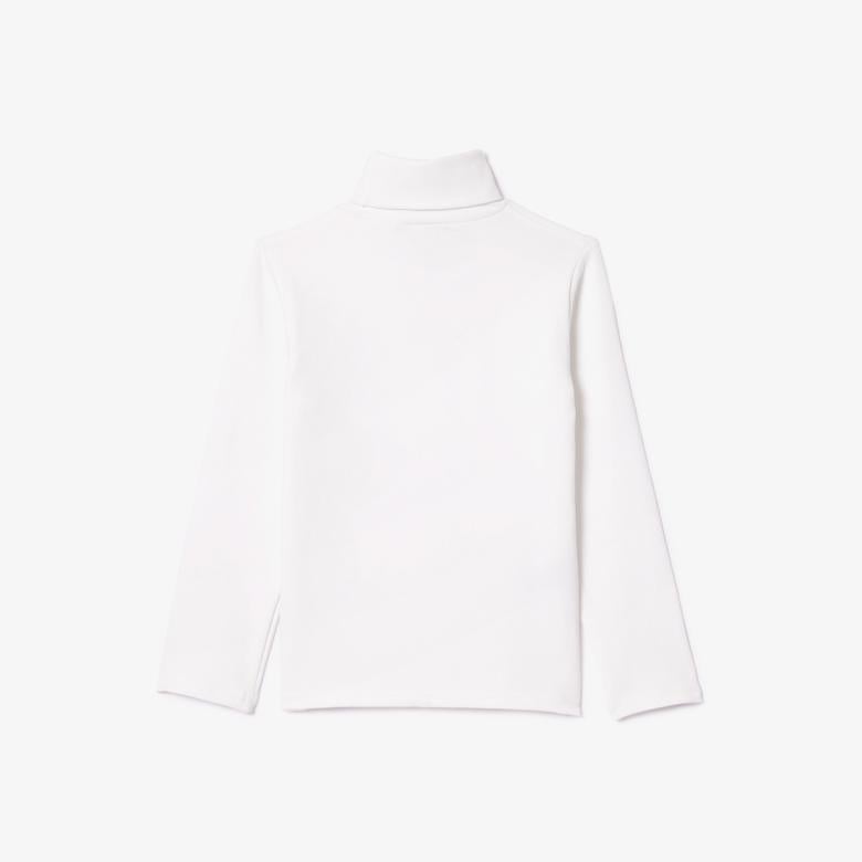 Lacoste Çocuk Bisiklet Yaka Beyaz T-Shirt