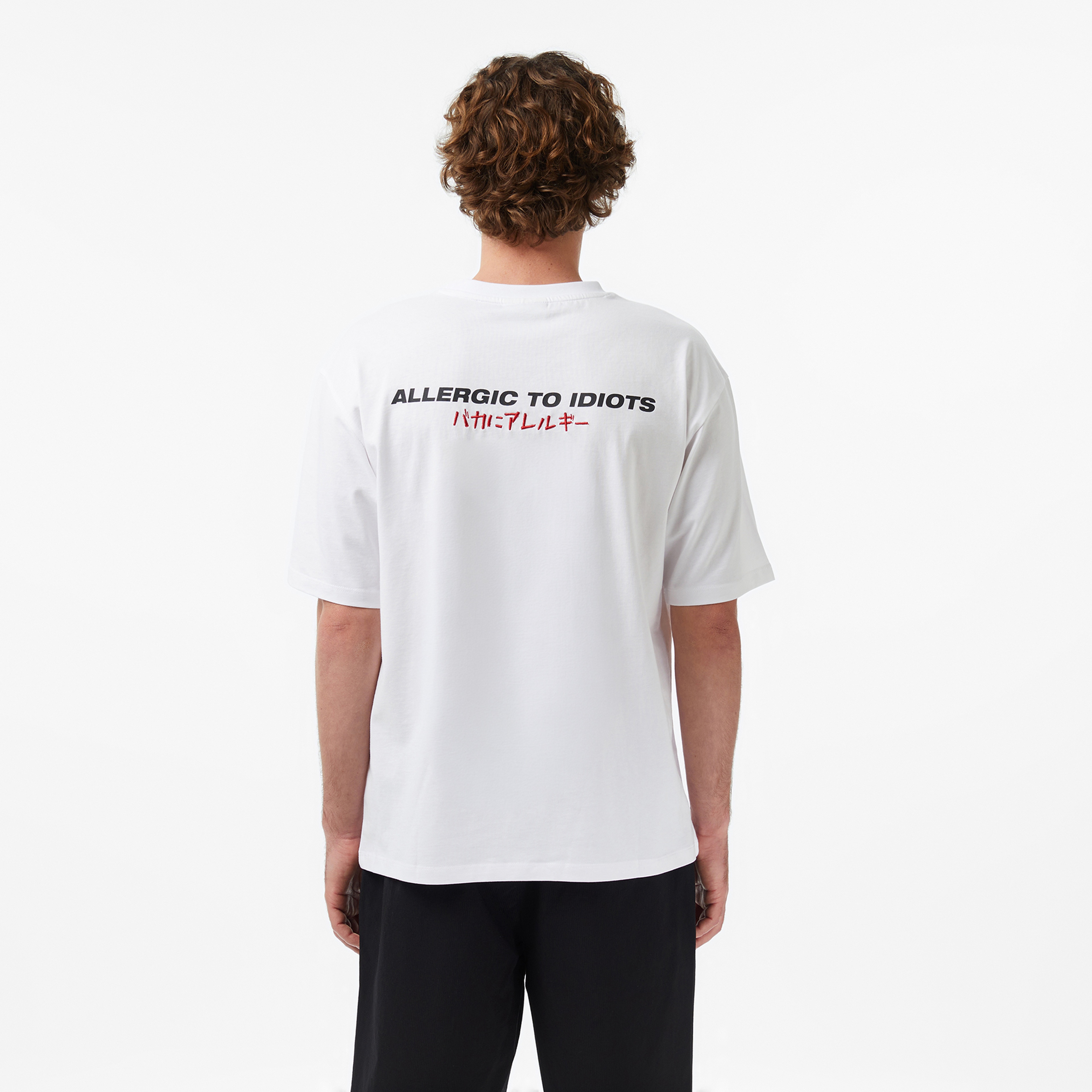 UNITED4 Regular Fit Erkek Beyaz T-Shirt