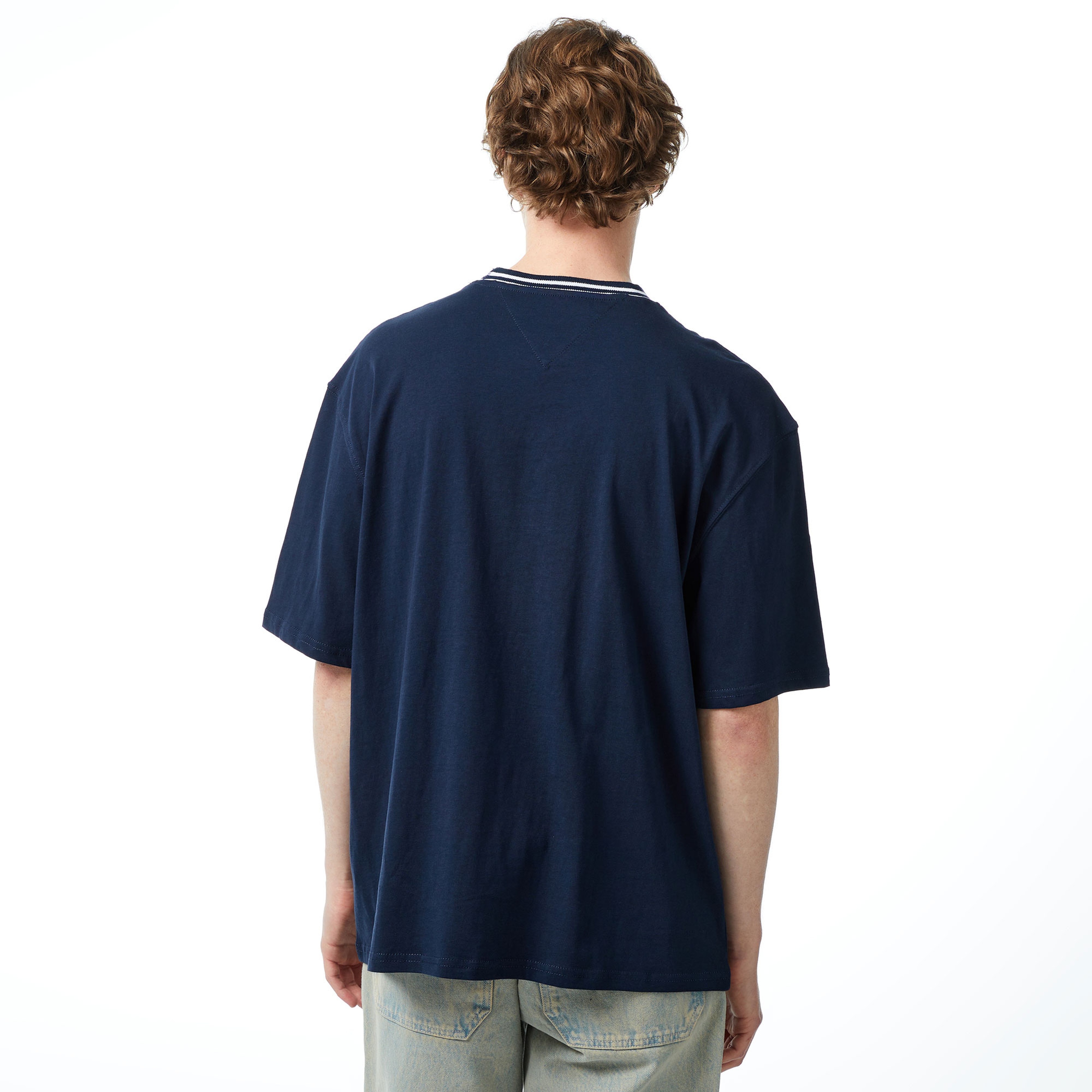 Tommy Jeans Tipping Erkek Lacivert T-Shirt