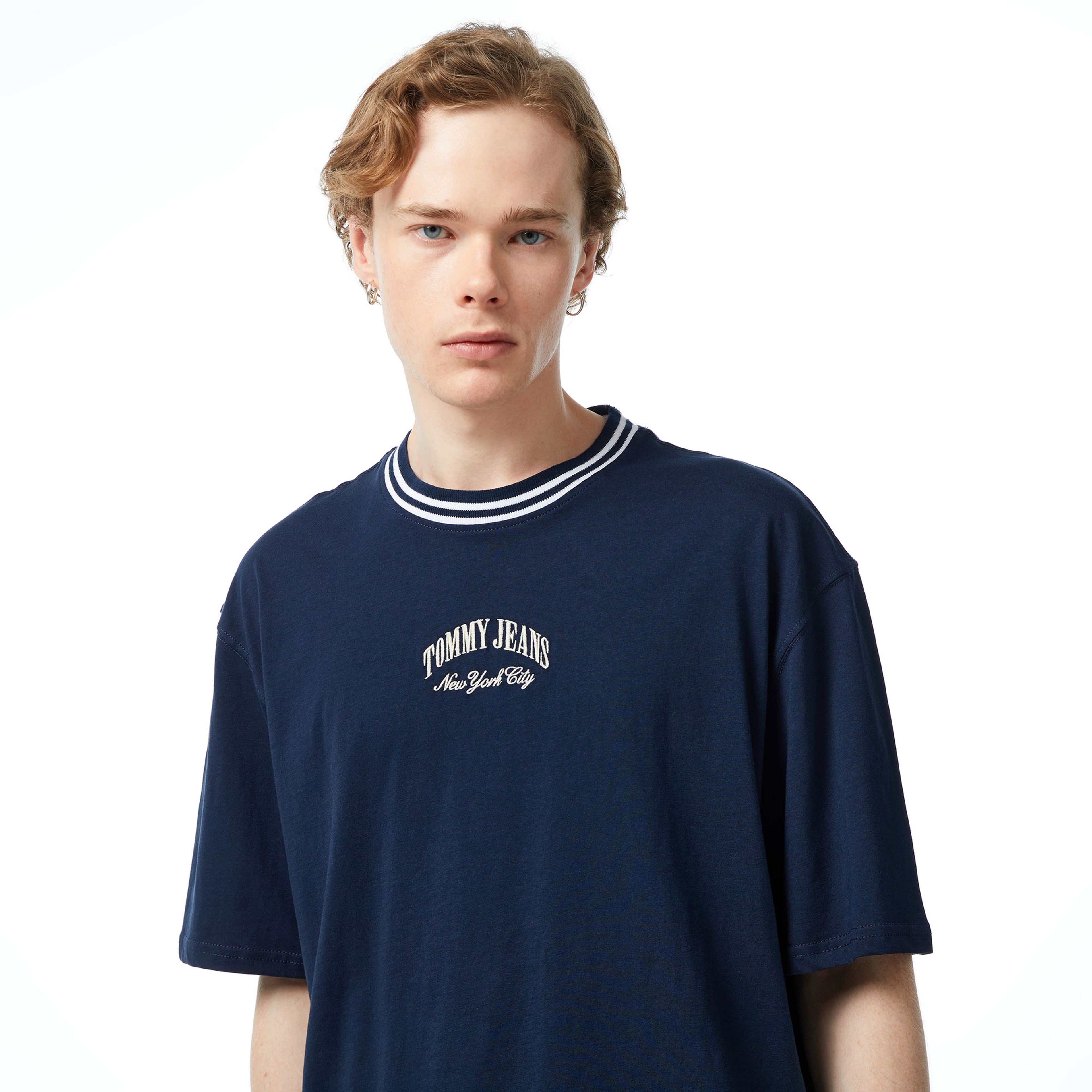 Tommy Jeans Tipping Erkek Lacivert T-Shirt