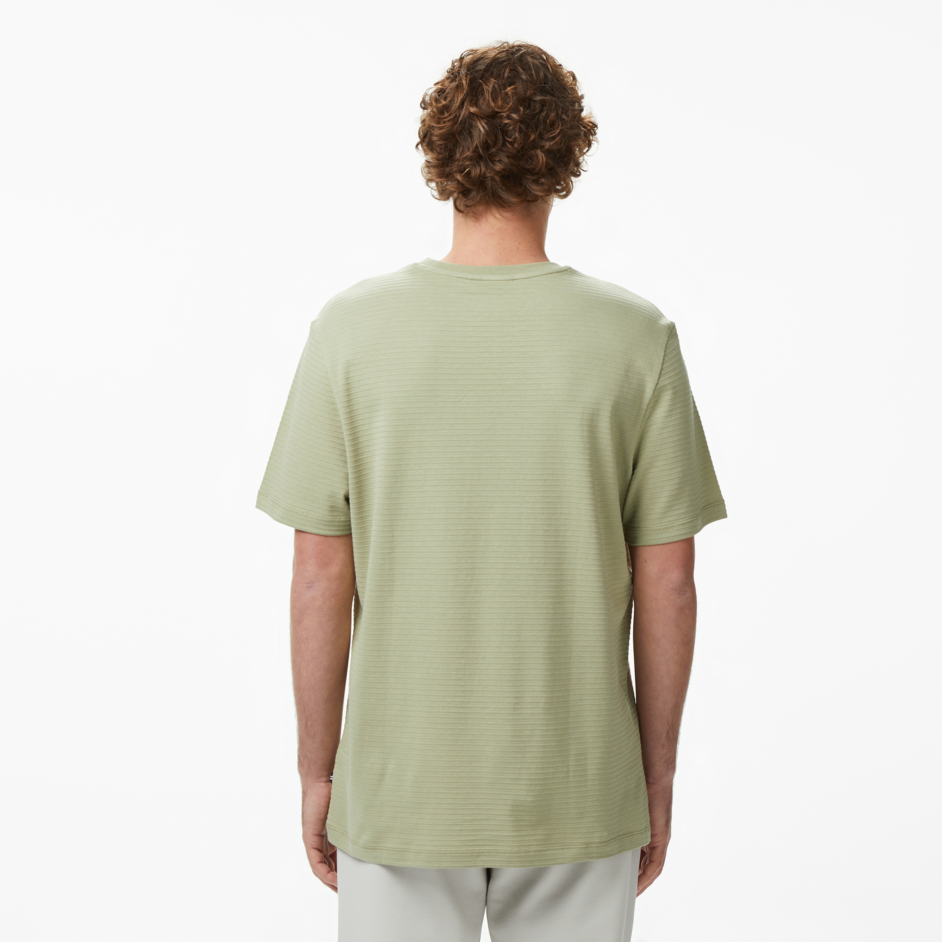 Nautica Erkek Yeşil Regular Fit Çizgili T-Shirt
