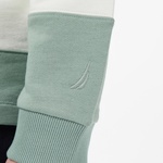 Nautica Erkek Yeşil Regular Fit Çizgili Sweatshirt