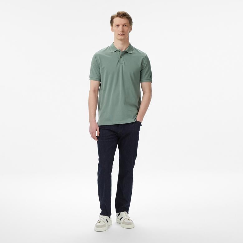 Nautica Erkek Yeşil Regular Fit Polo Yaka T-Shirt