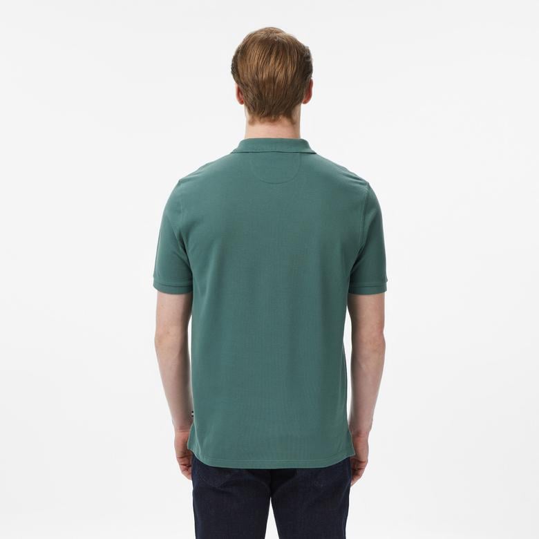 Nautica Erkek Yeşil Regular Fit Polo Yaka T-Shirt