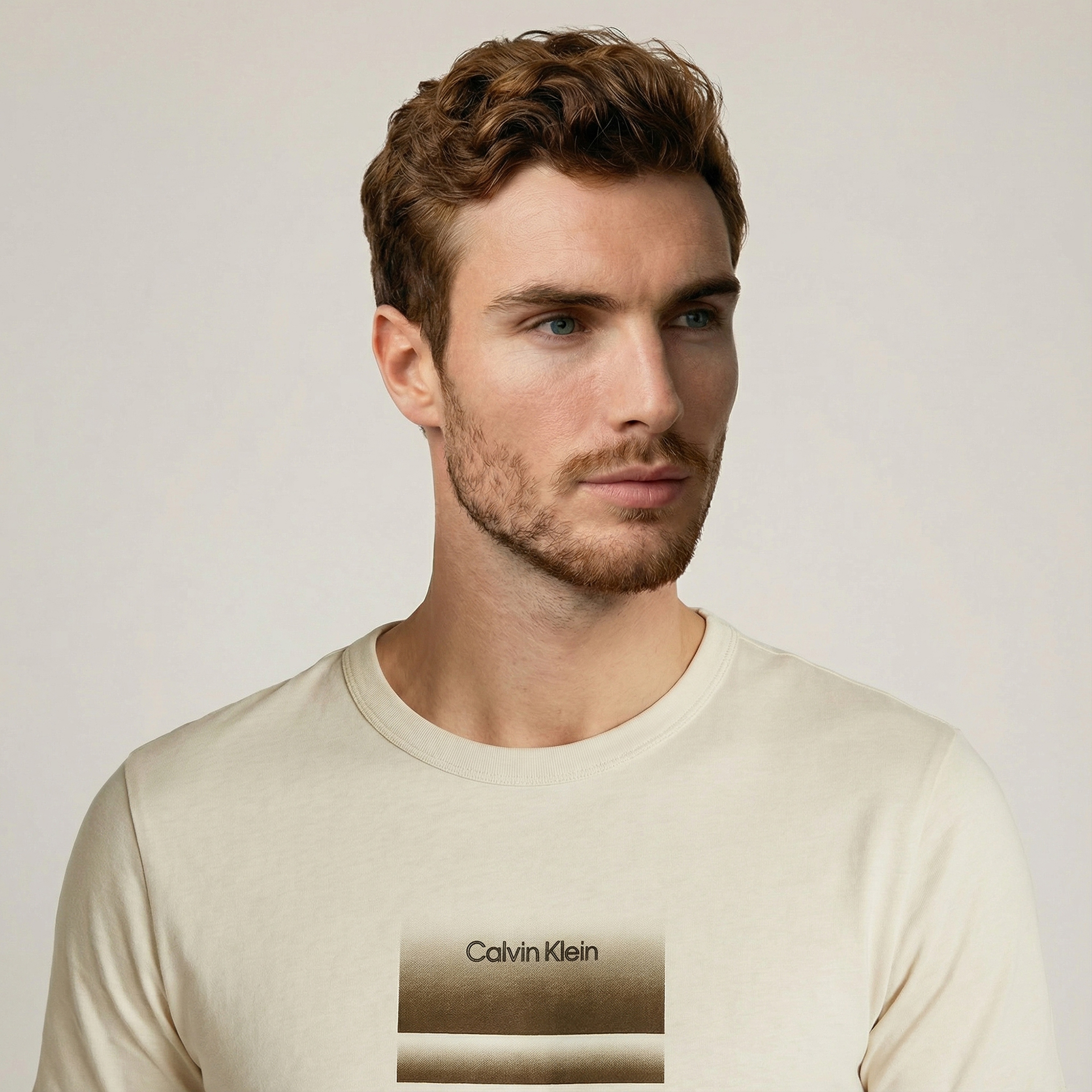 Calvin Klein Erkek Gri T-Shirt