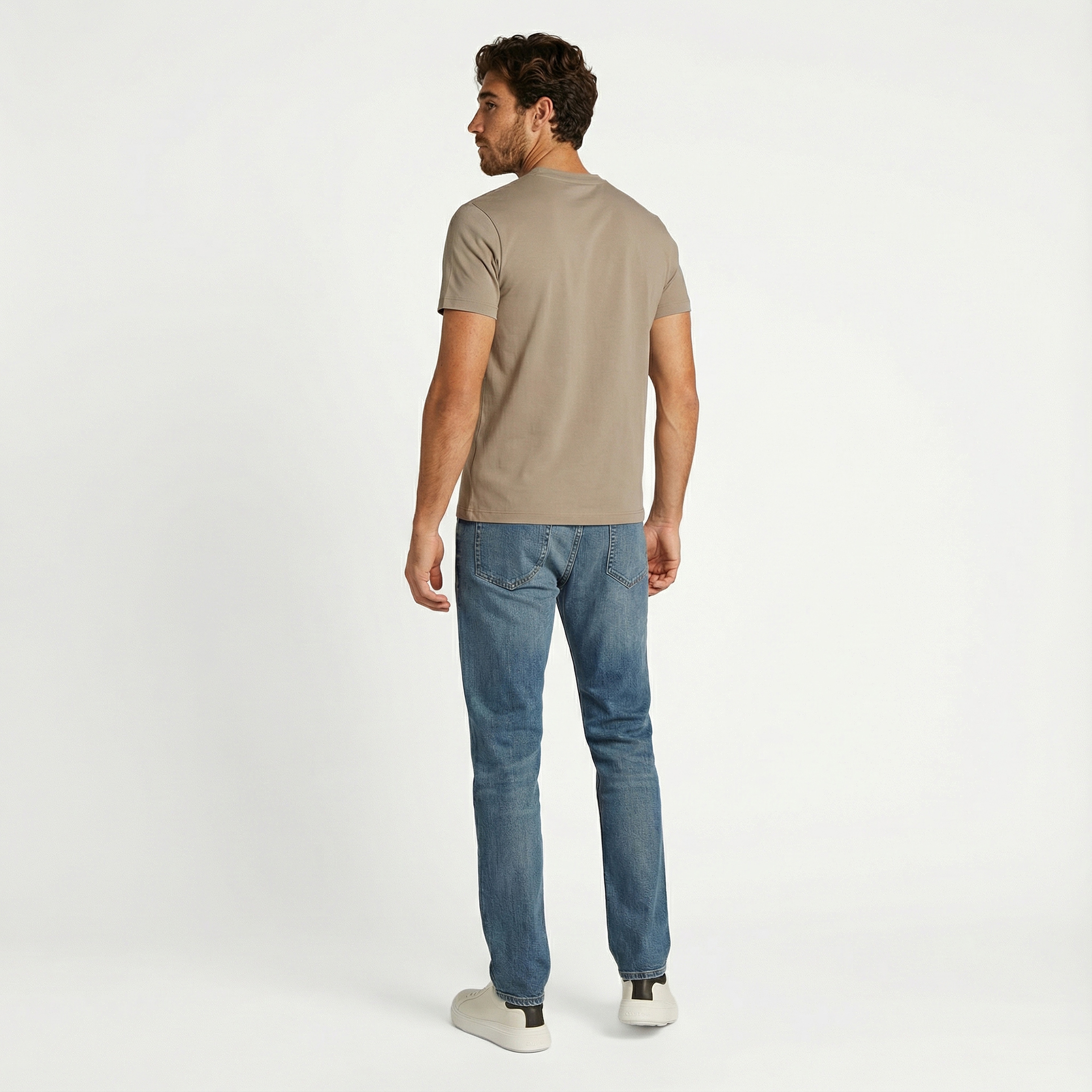 Calvin Klein Erkek Gri T-Shirt