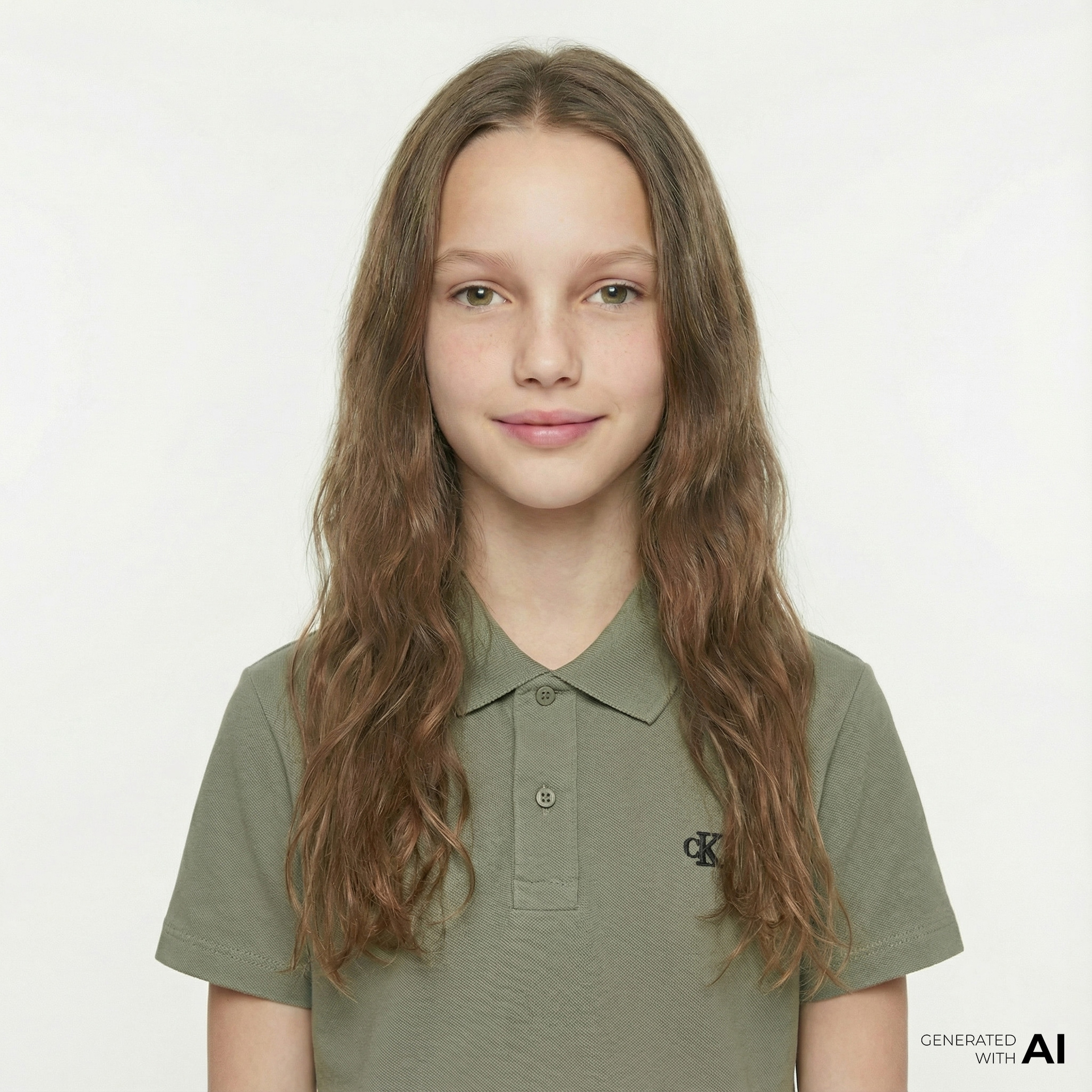 Calvin Klein Essential Çocuk Yeşil Polo