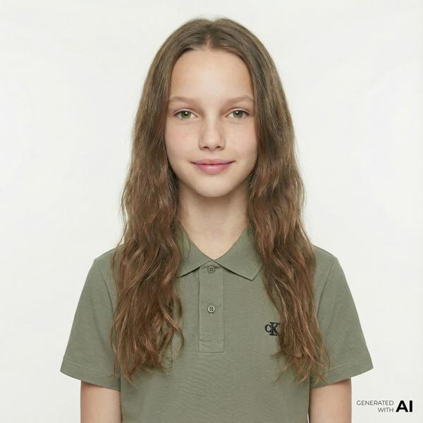 Calvin Klein Essential Çocuk Yeşil Polo