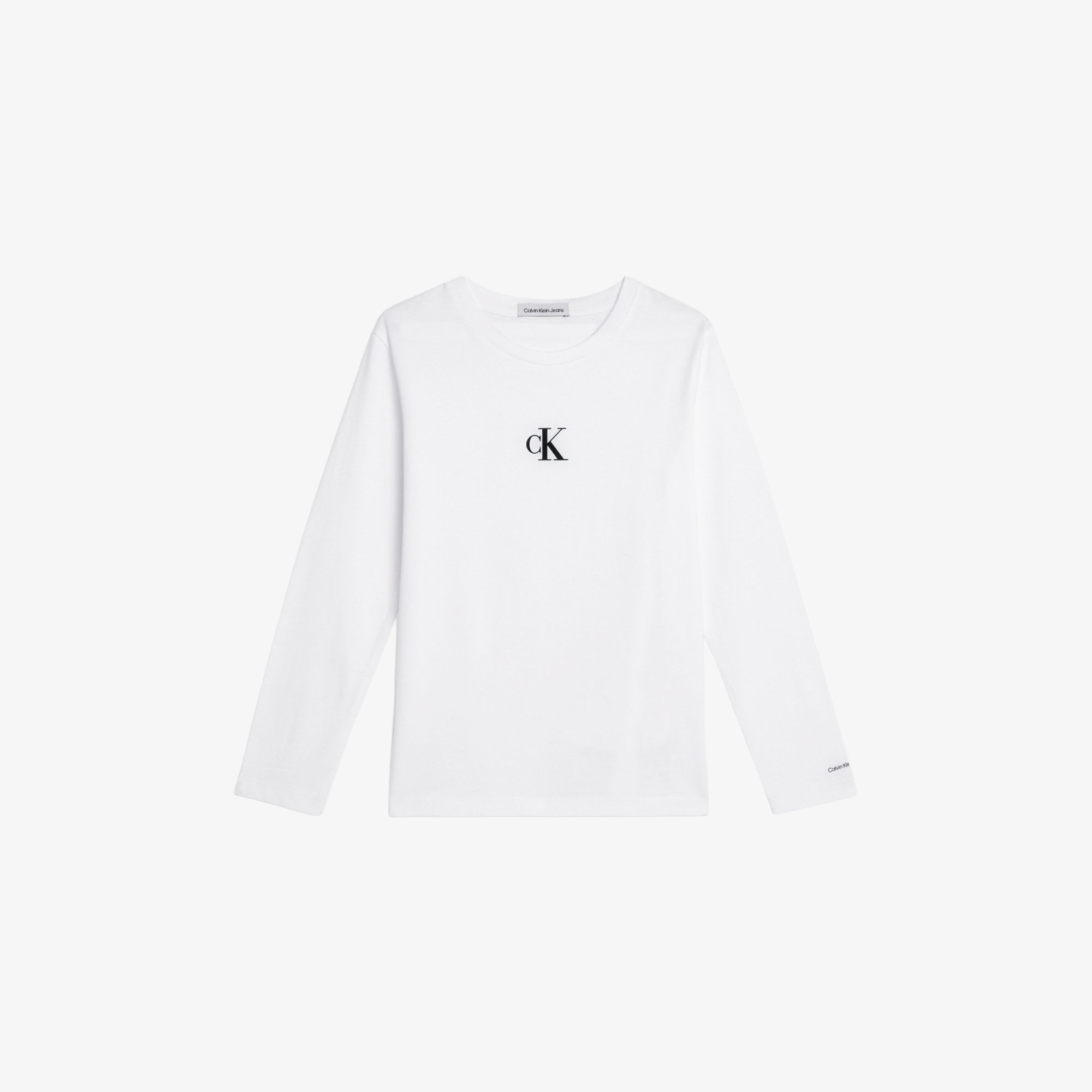 Calvin Klein Logo Çocuk Beyaz T-Shirt