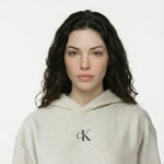 Calvin Klein Monologo Premium Terry Kadın Gri Elbise