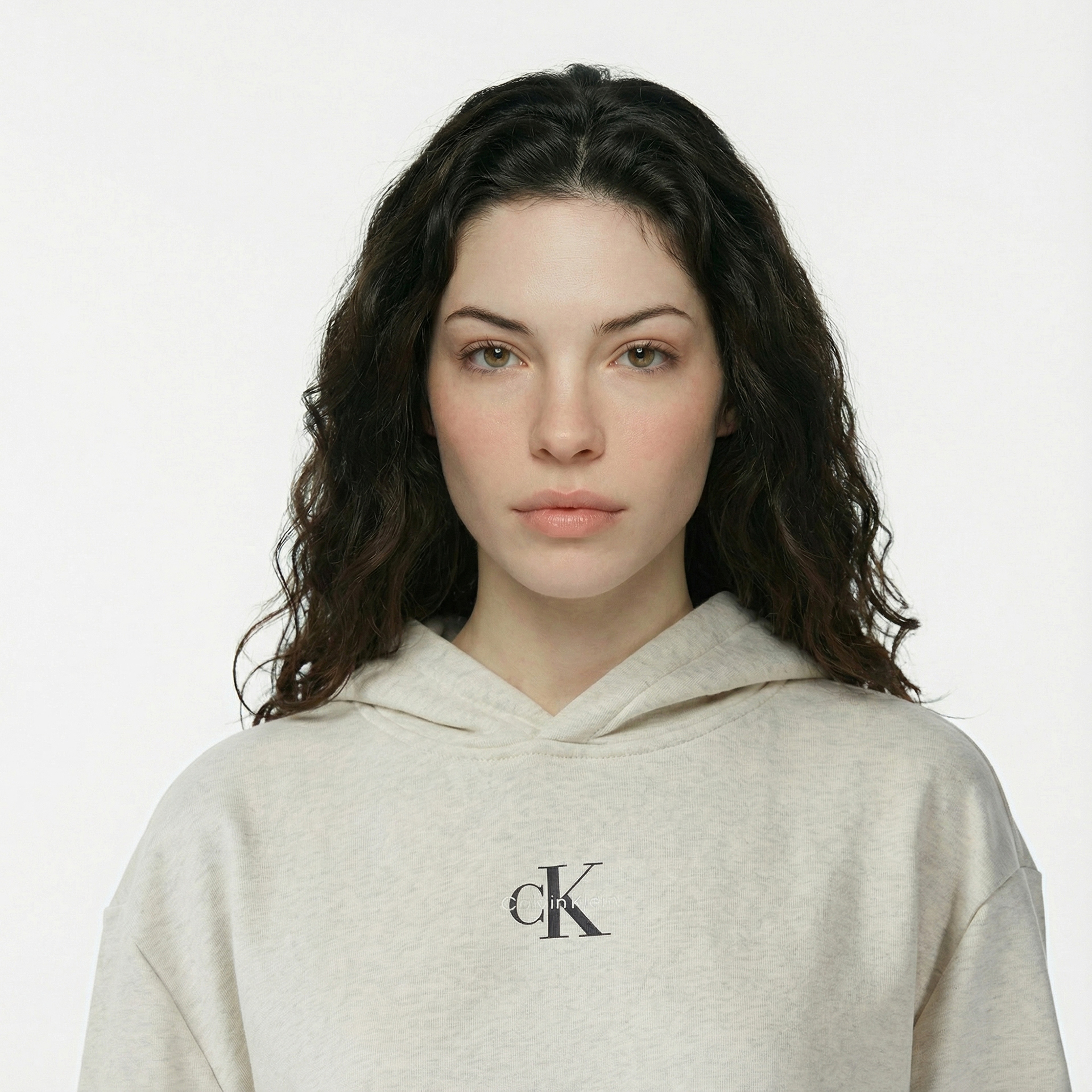 Calvin Klein Monologo Premium Terry Kadın Gri Elbise