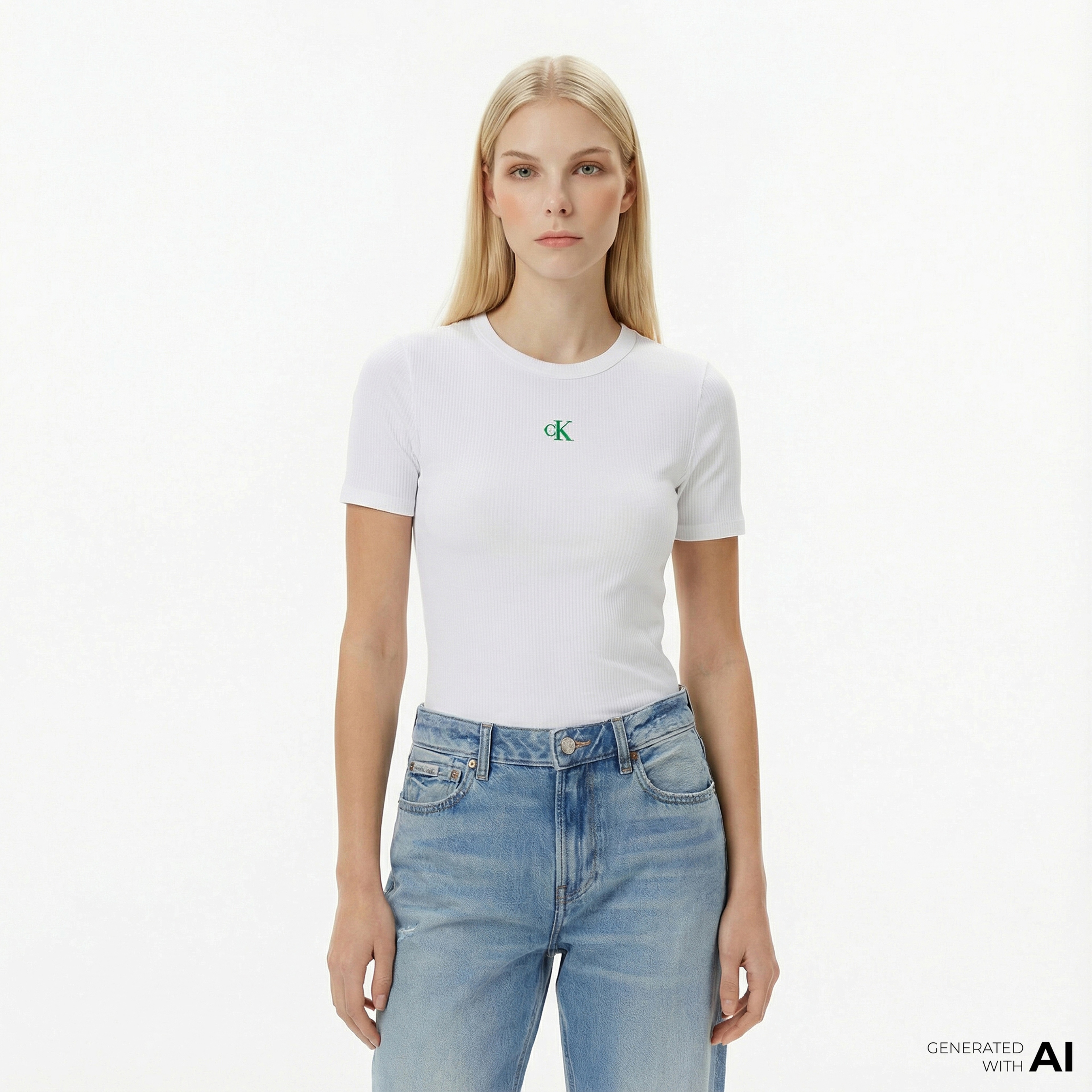Calvin Klein Modal Essential Kadın Beyaz T-Shirt