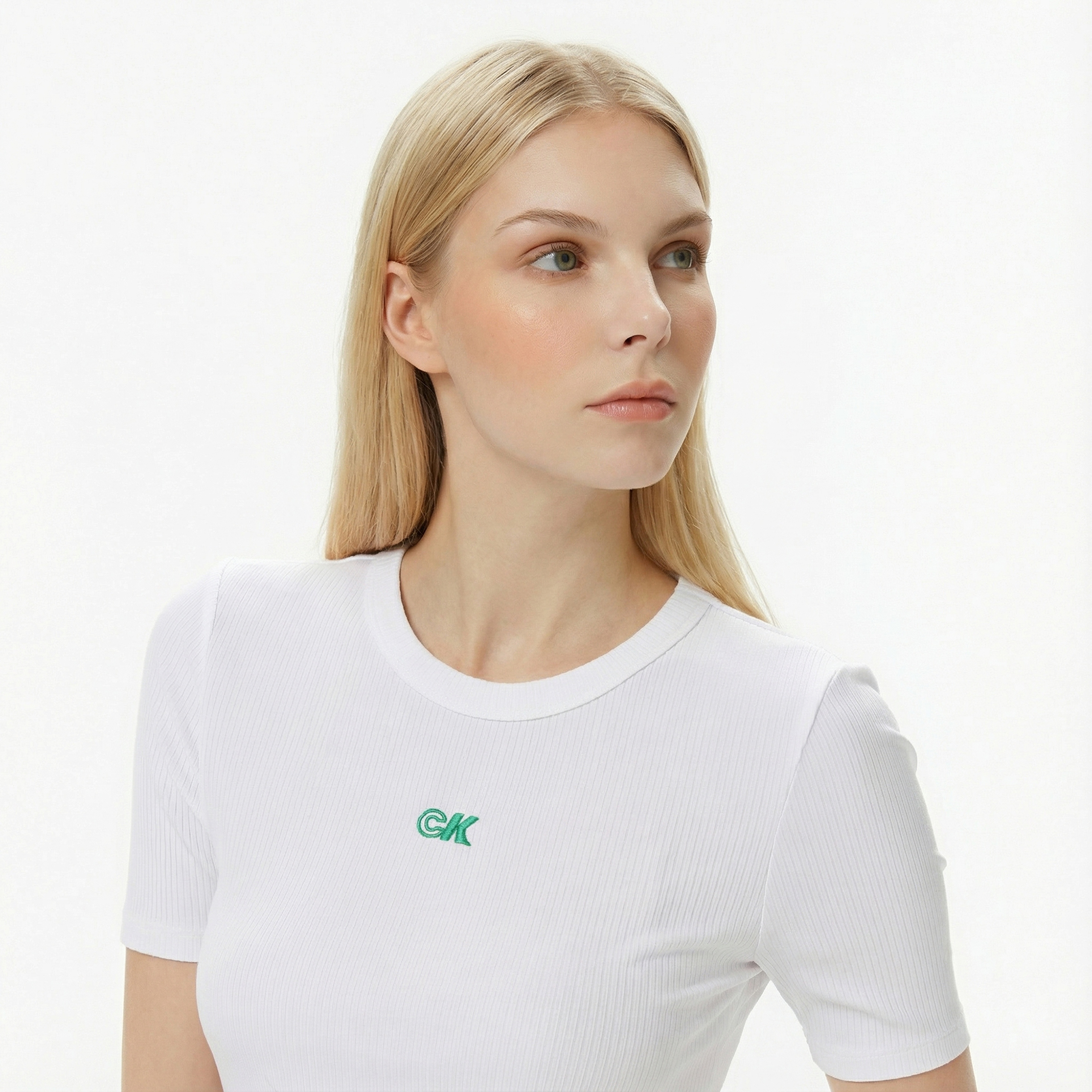 Calvin Klein Modal Essential Kadın Beyaz T-Shirt