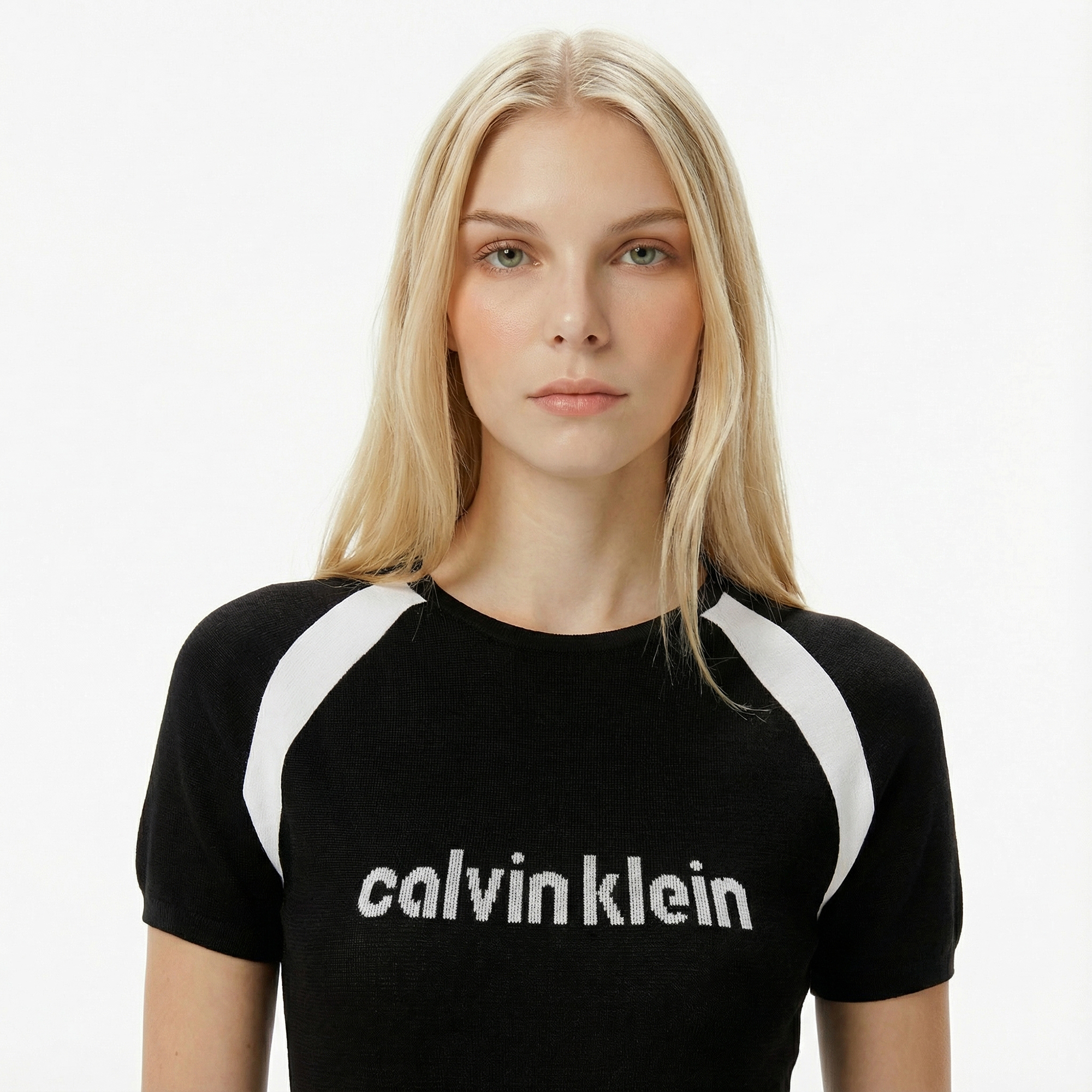 Calvin Klein Liquid Shine Sculpt Kadın Siyah Triko