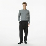 Calvin Klein Supima Cotton Crew Erkek Gri Triko